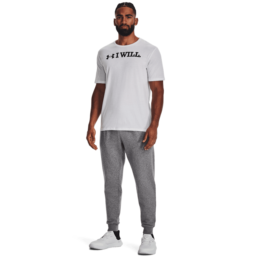 Ua Rival Fleece Joggers Castlerock Light Heather - Bild 3