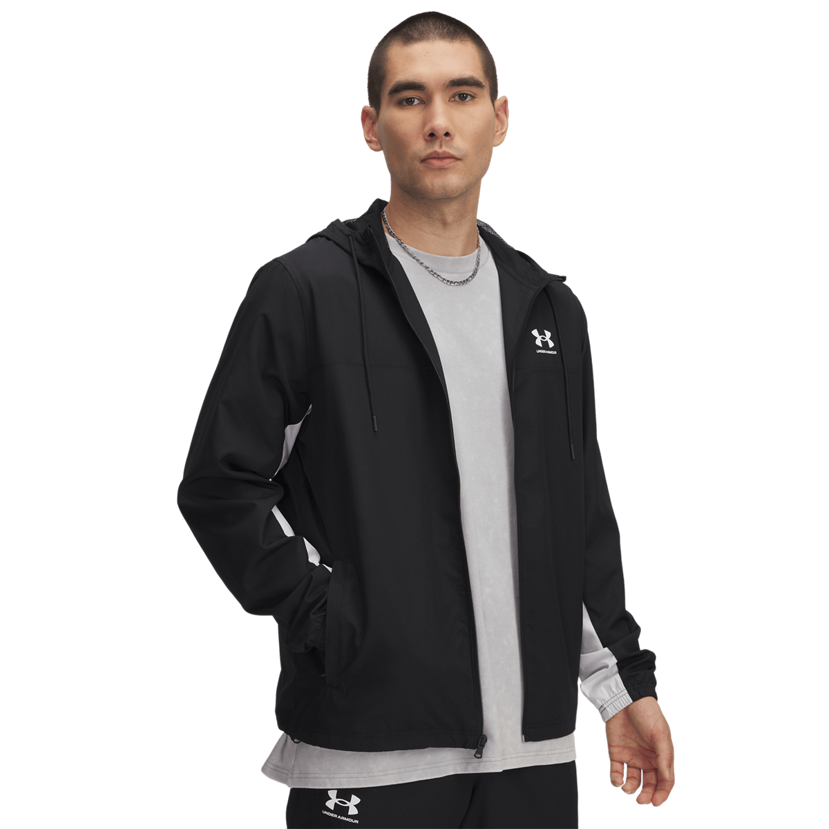 Ua Rival Wvn Windbreaker Black, Male, Apparels, jackets, Black, S