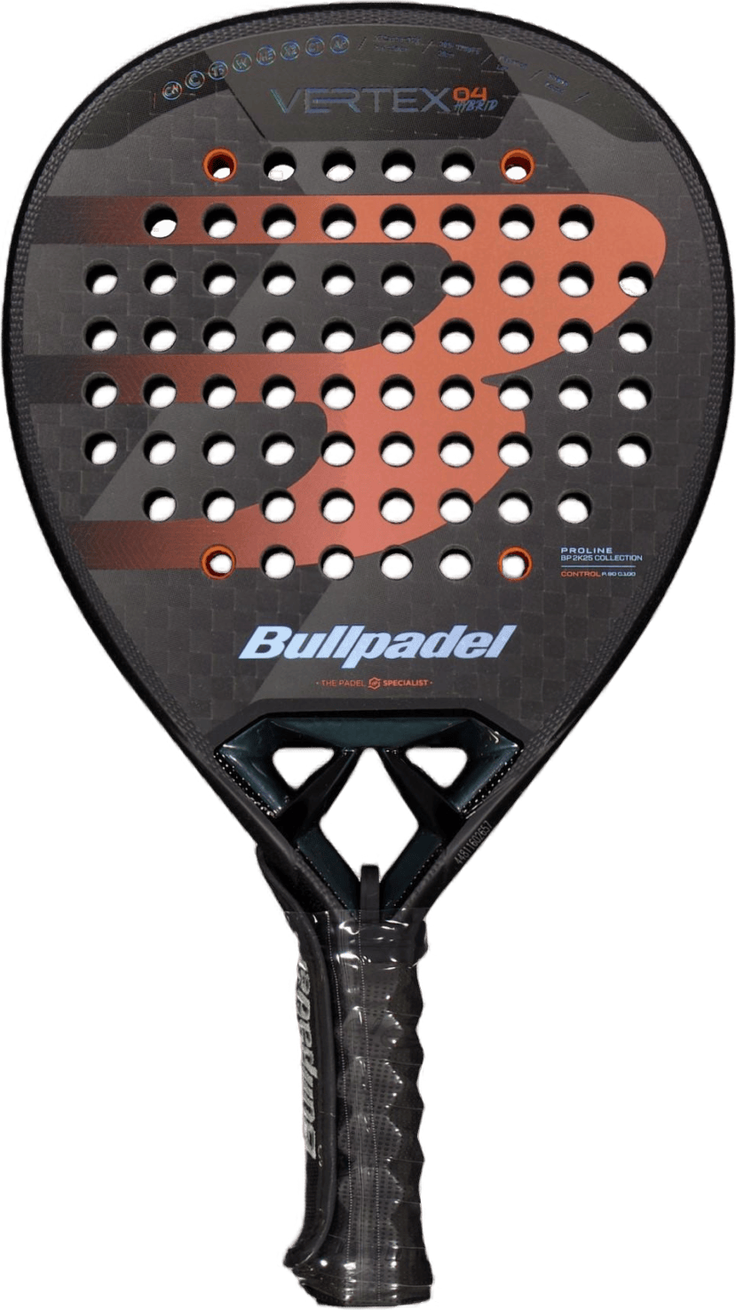 Vertex 04 Hybrid 25 Black, Unisex, Ekwipunek, rakiety, Padel, Czarny, ONESIZE