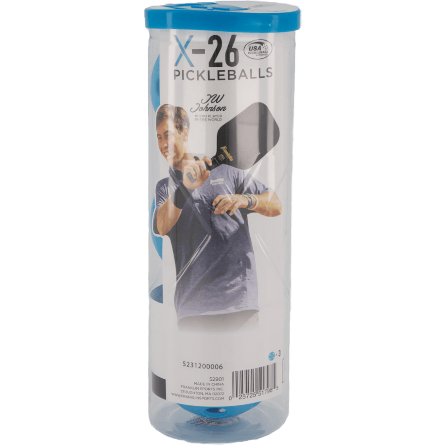 X-26 Indoor Pickleball 3 Pck. Blue