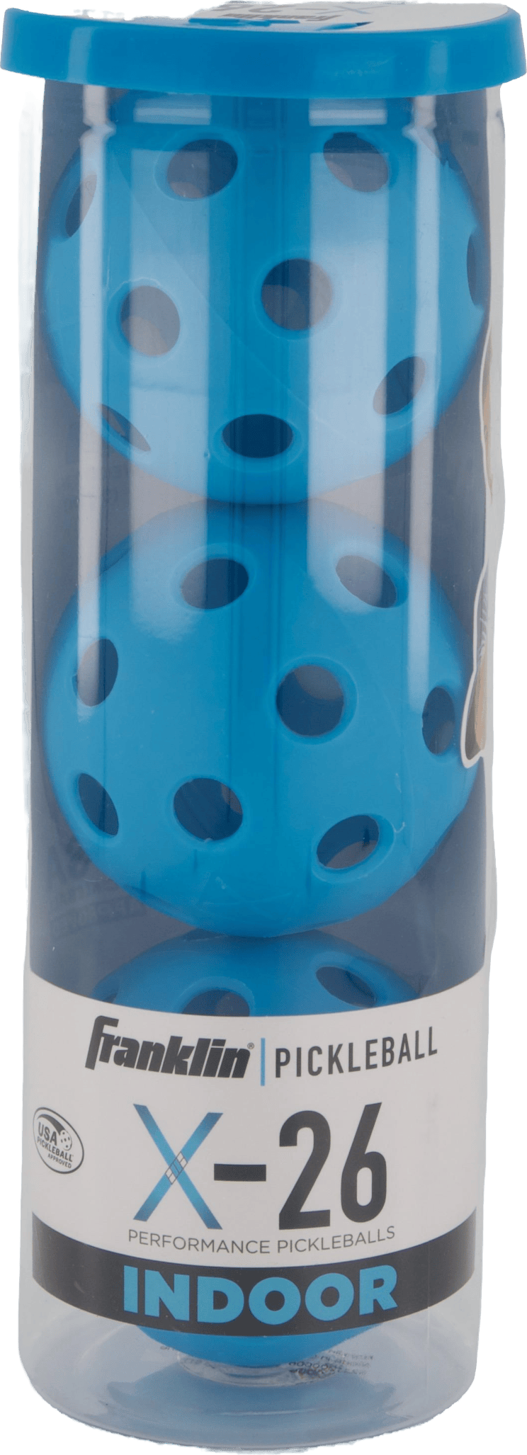 X-26 Indoor Pickleball 3 Pck. Blue - Bild 2