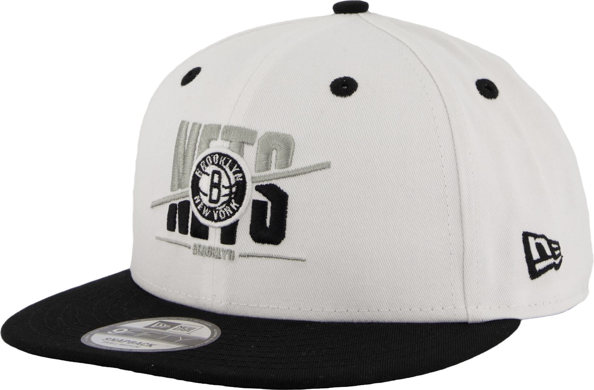 White Crown 9fifty Brooklyn Ne Whiblk