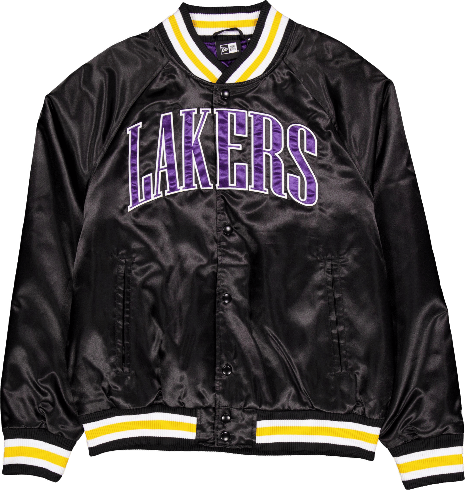 Nba Applique Satin Bomber Los  Blktrp