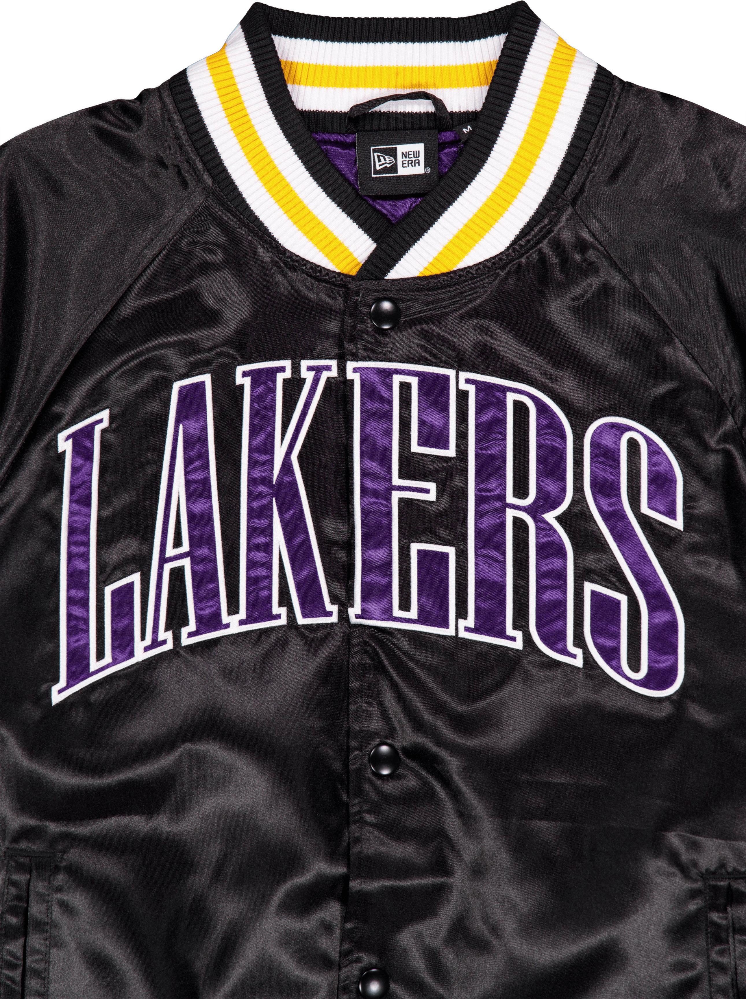 Nba Applique Satin Bomber Los  Blktrp - Bild 3