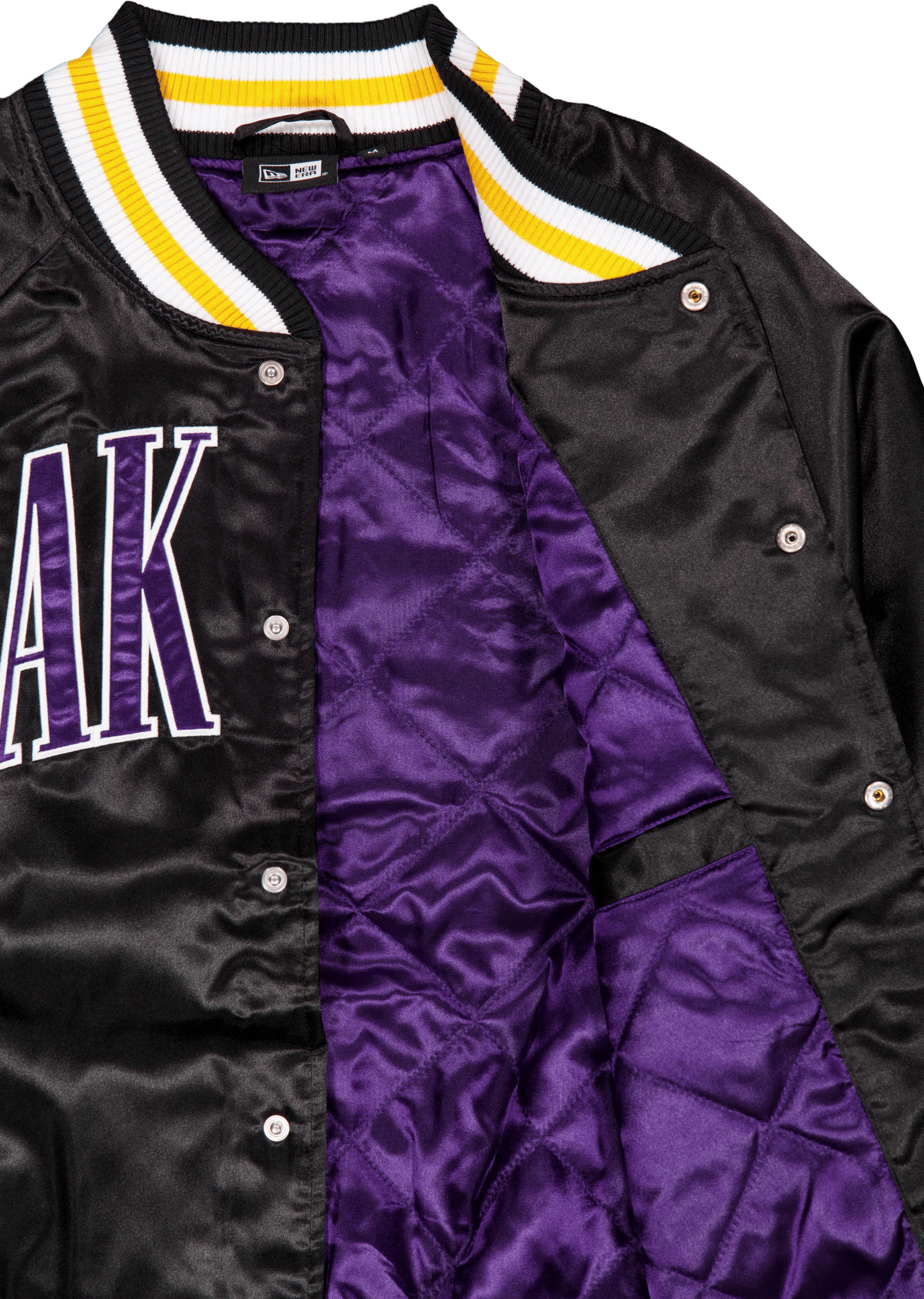 Nba Applique Satin Bomber Los  Blktrp - Bild 4