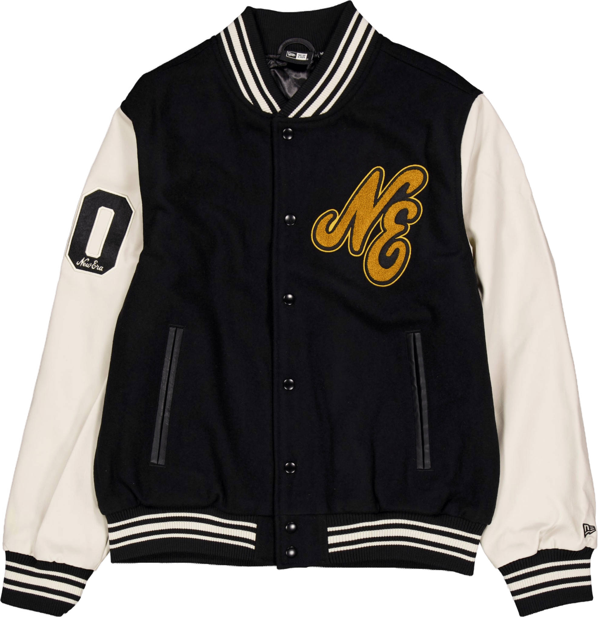 Ne Script Logo Varsity Jacket  Blkofw