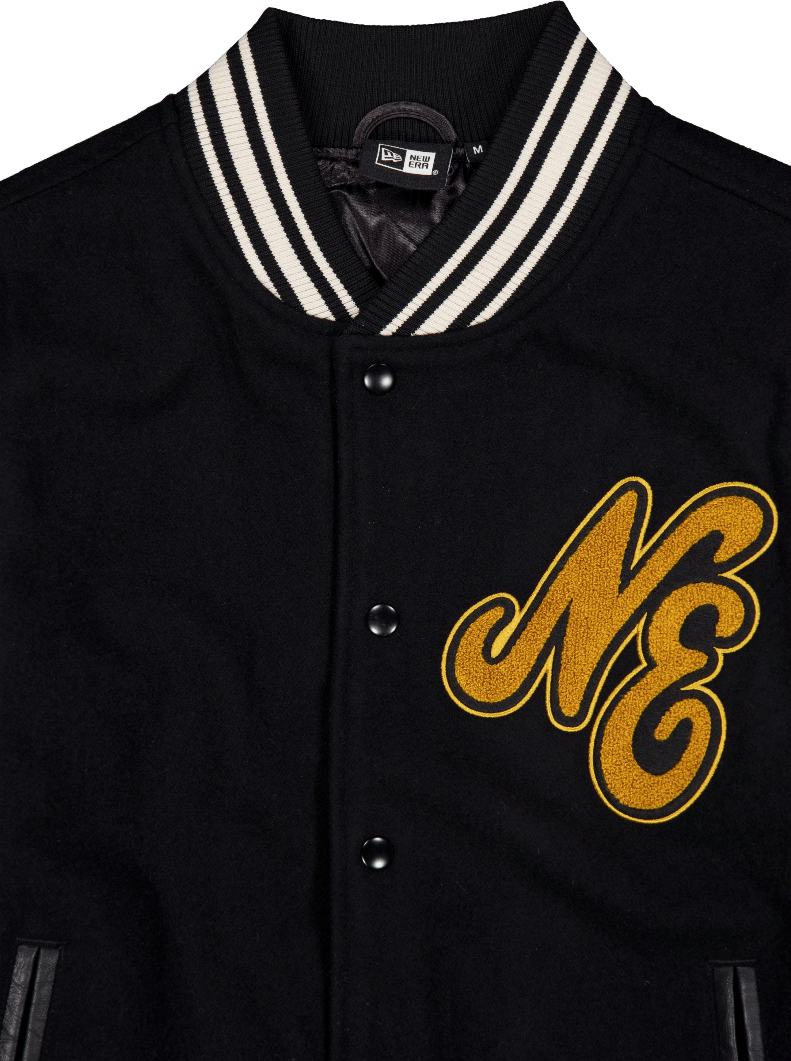 Ne Script Logo Varsity Jacket  Blkofw - Bild 3