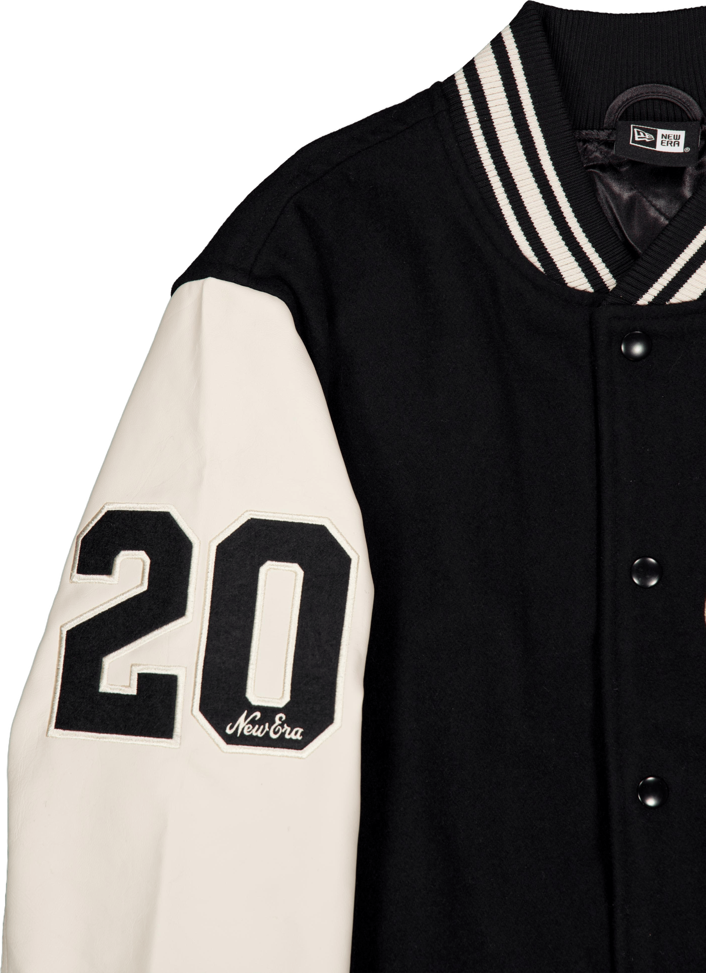 Ne Script Logo Varsity Jacket  Blkofw - Bild 4