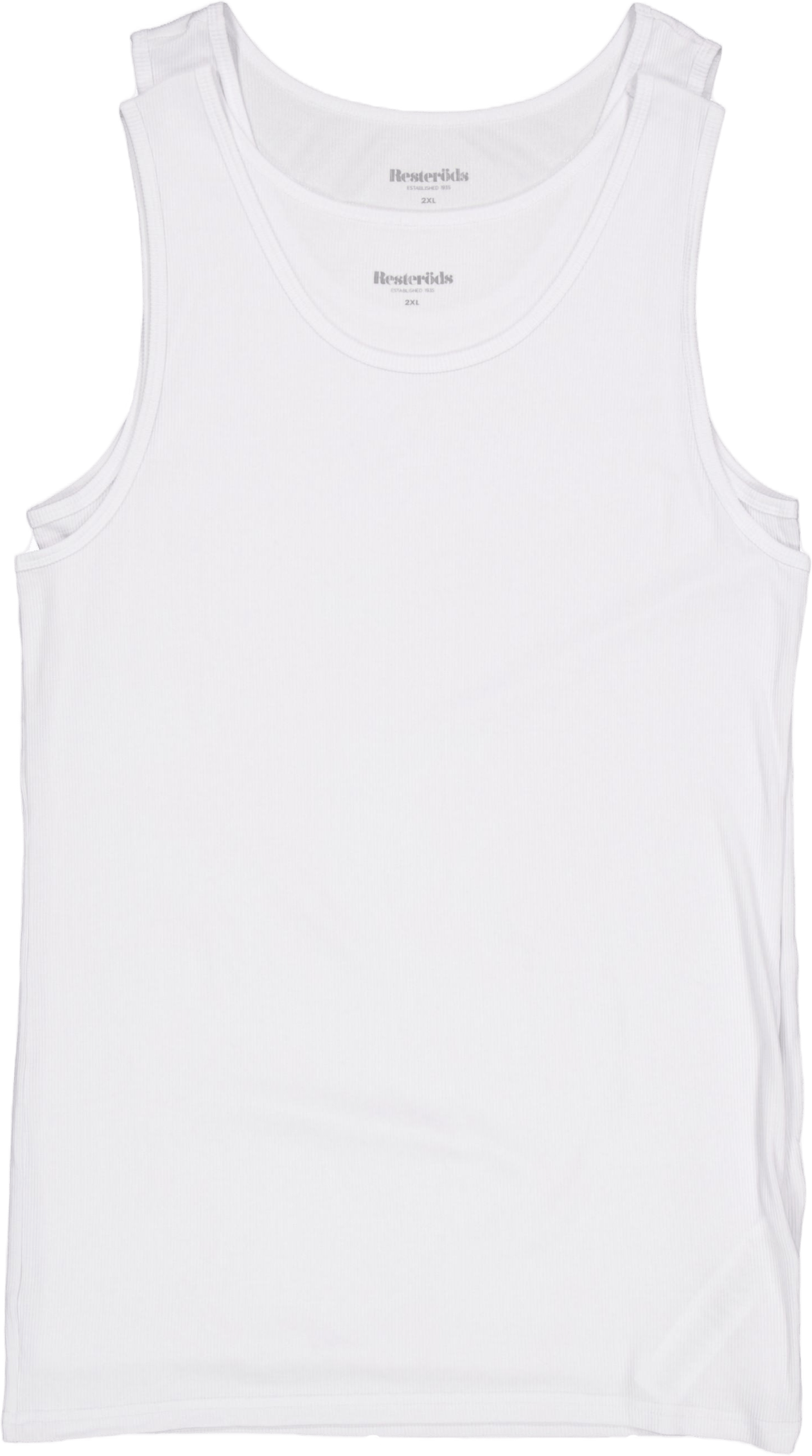 Tanktop 2-pack Bamboo White