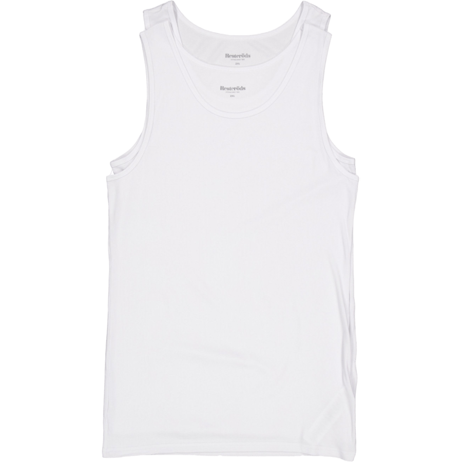 Tanktop 2-pack Bamboo White