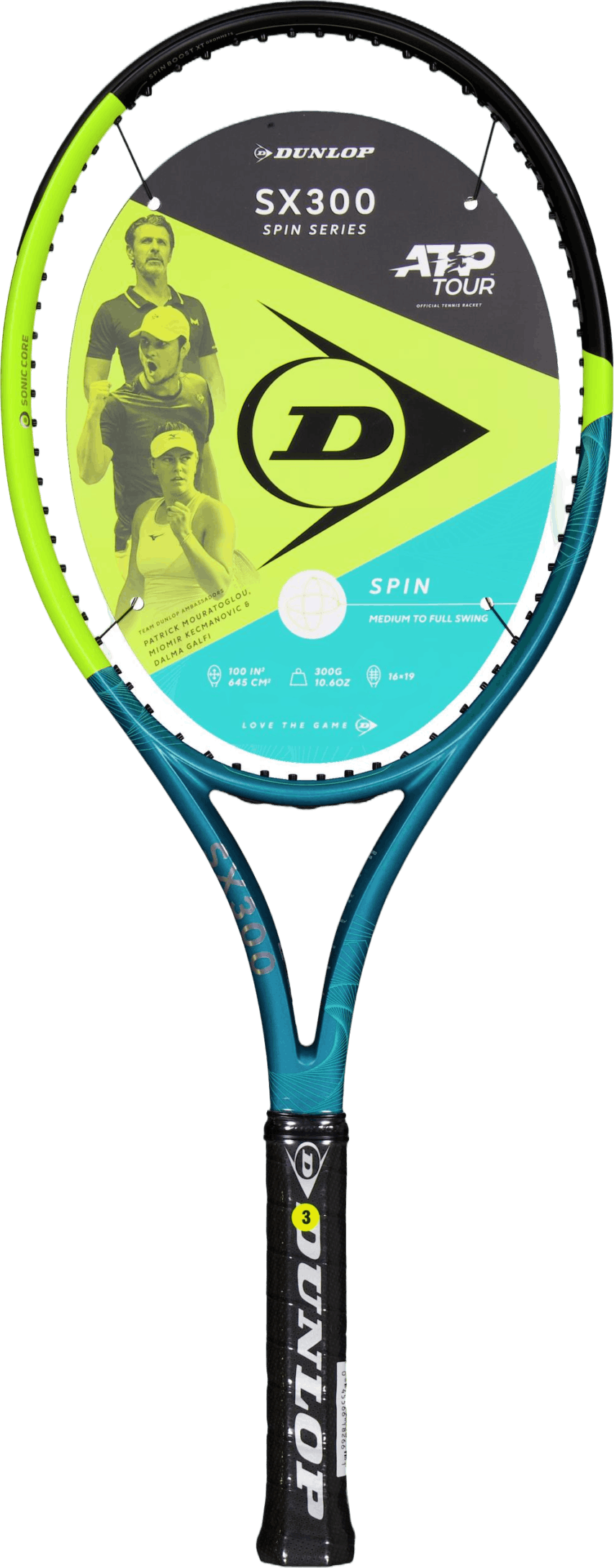 D Tf Sx300 Nh Teal/black/yellow, Unisex, Utrustning, racketar, 2
