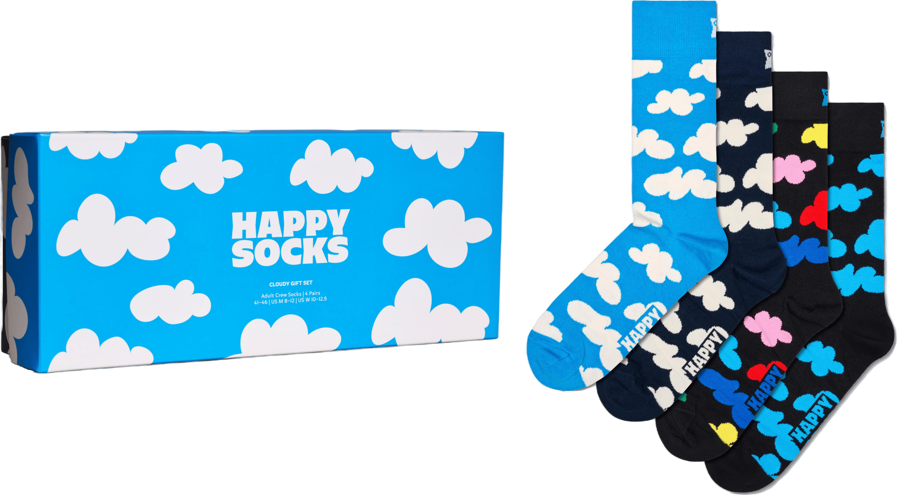 4-pack Cloudy Socks Gift Set Light Blue