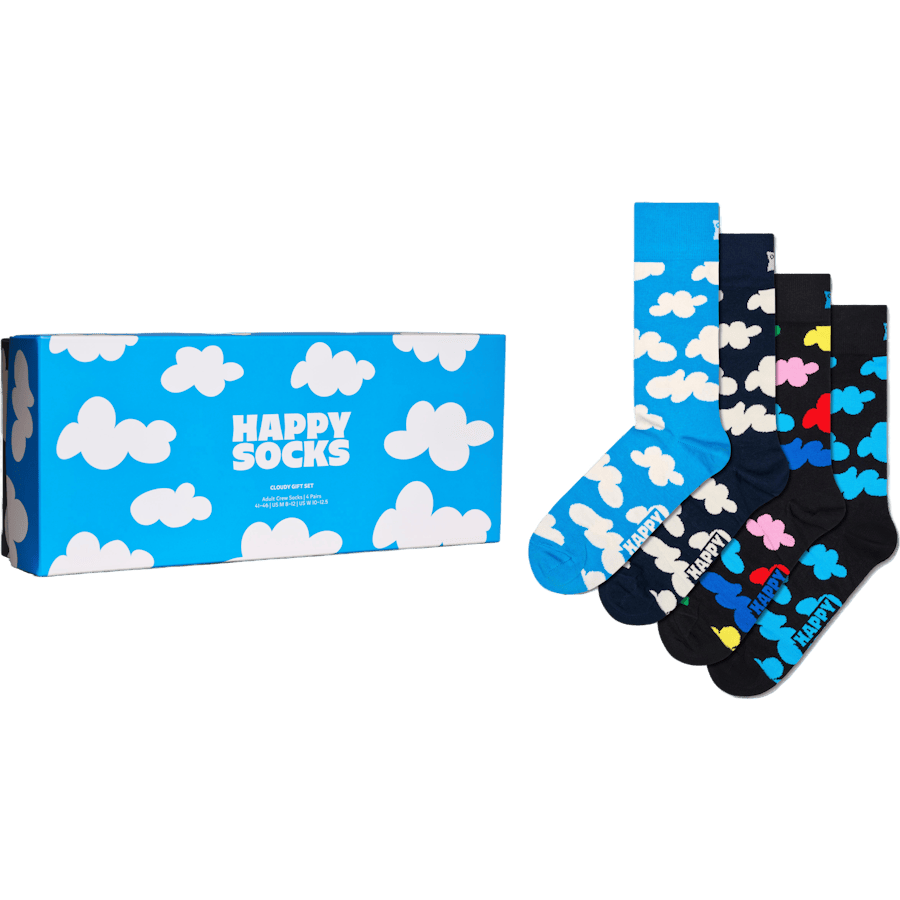 4-pack Cloudy Socks Gift Set Light Blue
