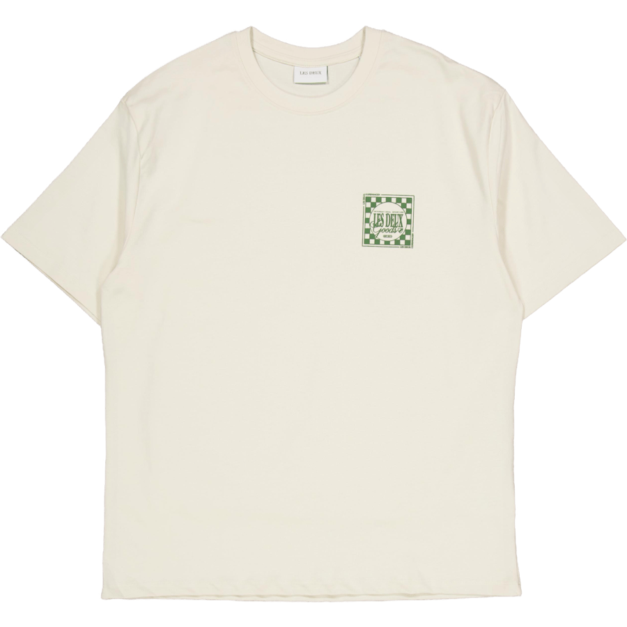 Goods T-shirt Ivory/chive Green