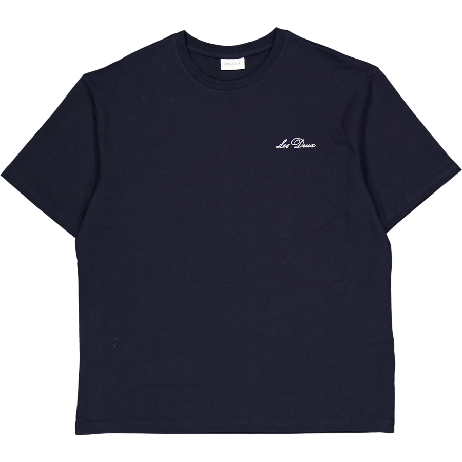 Crew T-shirt Dark Navy/white