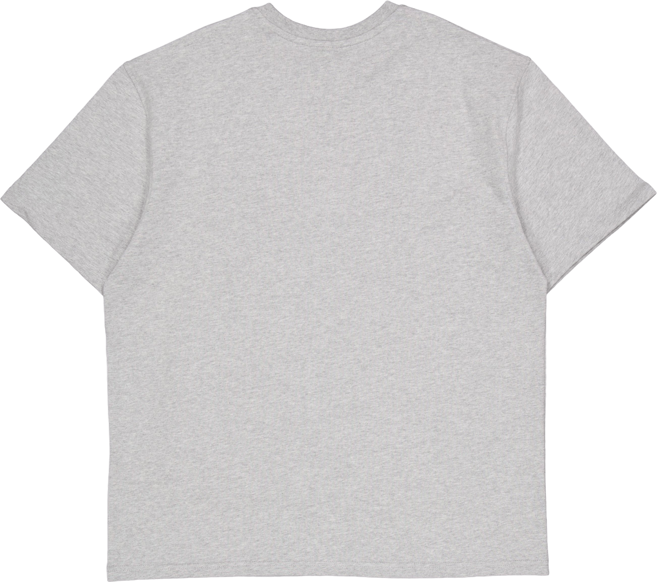 Crew T-shirt Grey Melange/white - Bild 2