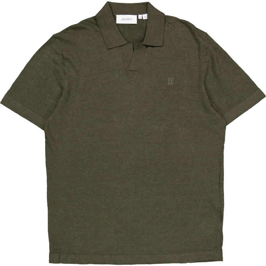 Emmanuel Polo Knit Forest Green