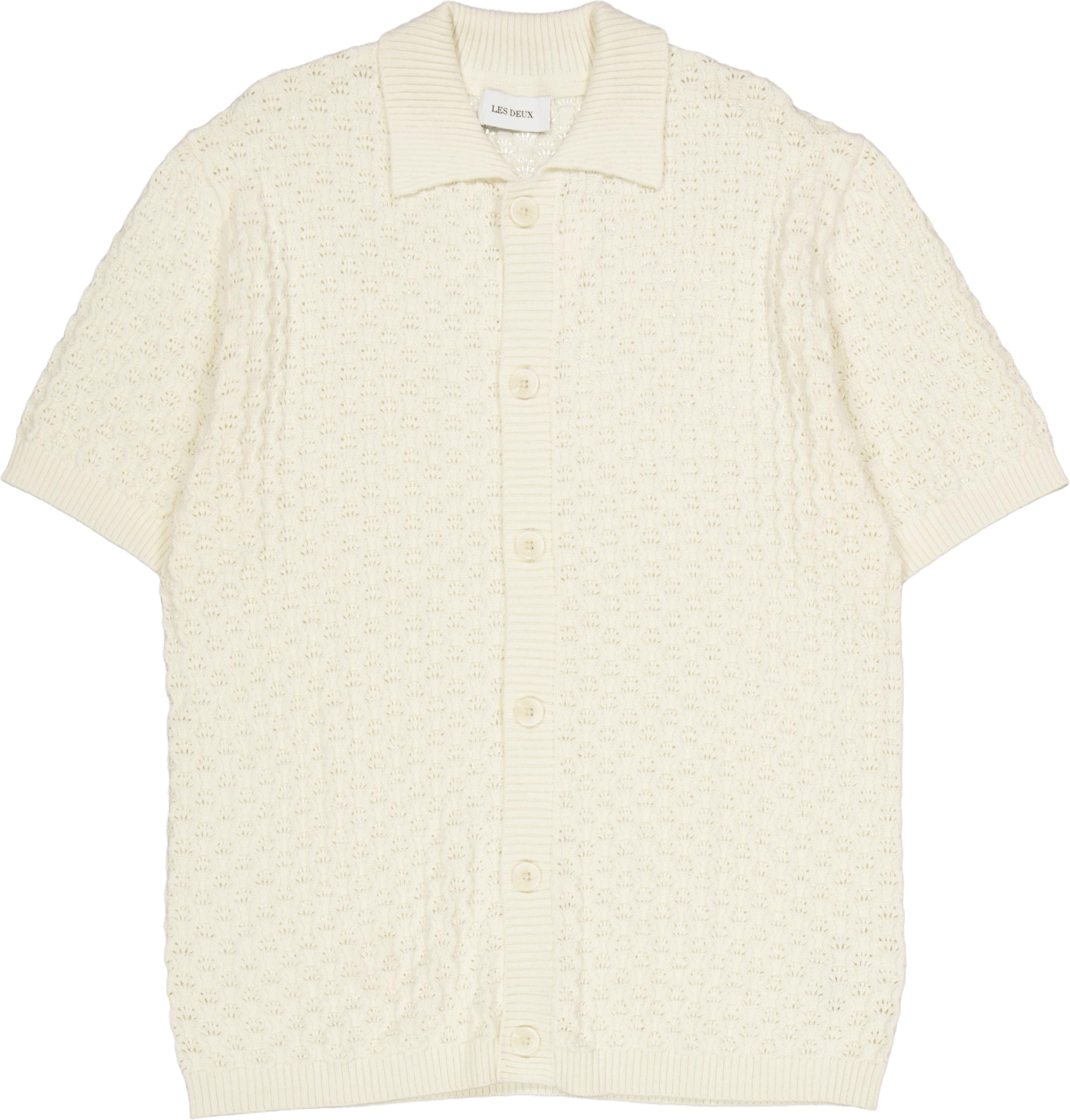 Gespertus Ss Knit Shirt Ivory