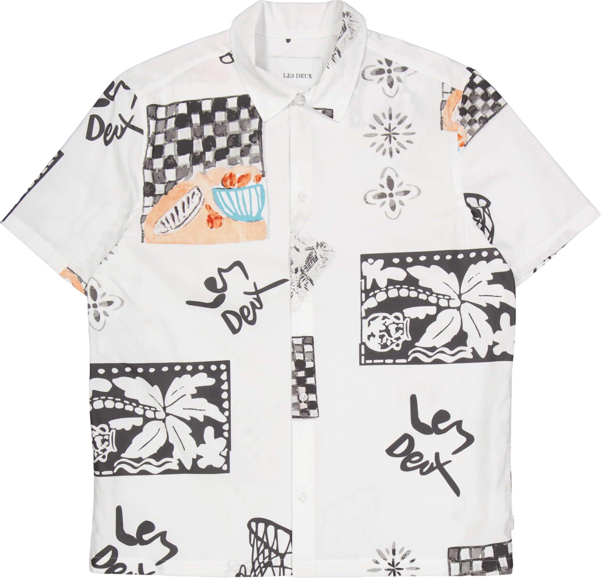 Kamar Aop Ss Shirt Light Ivory