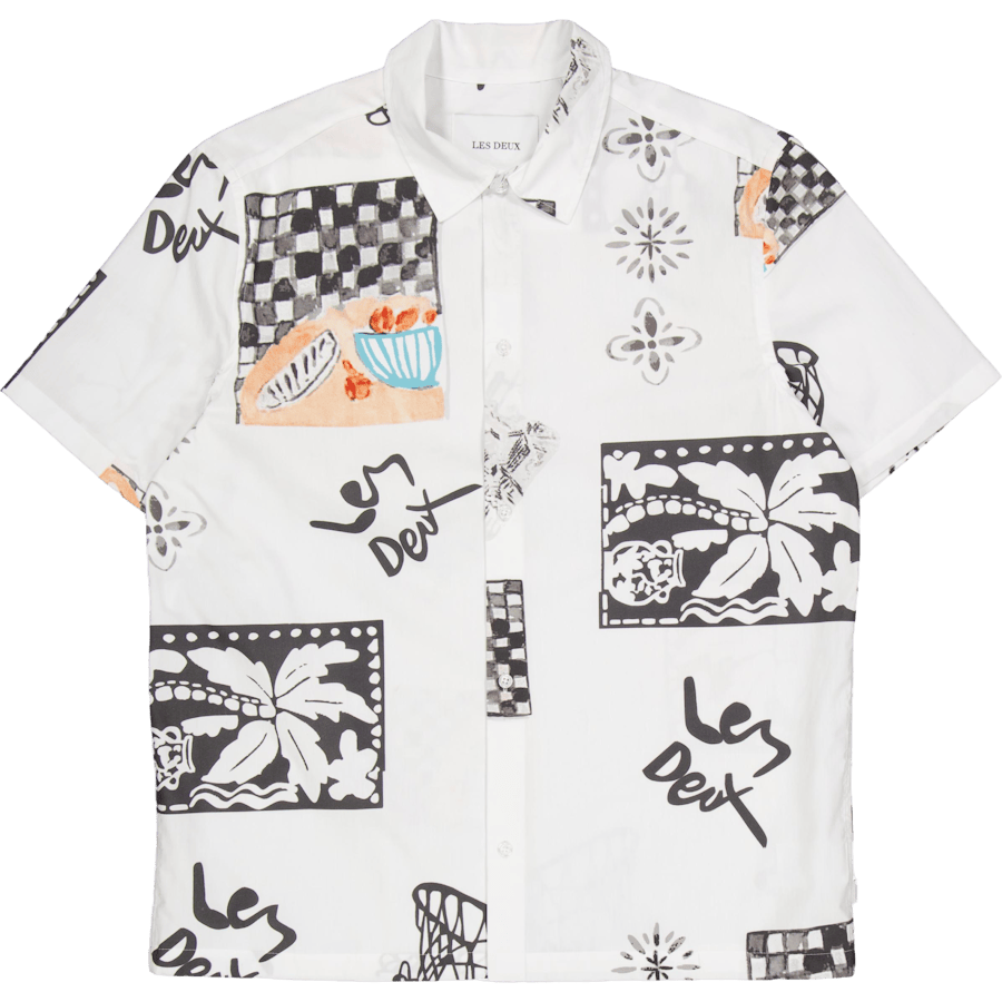 Kamar Aop Ss Shirt Light Ivory