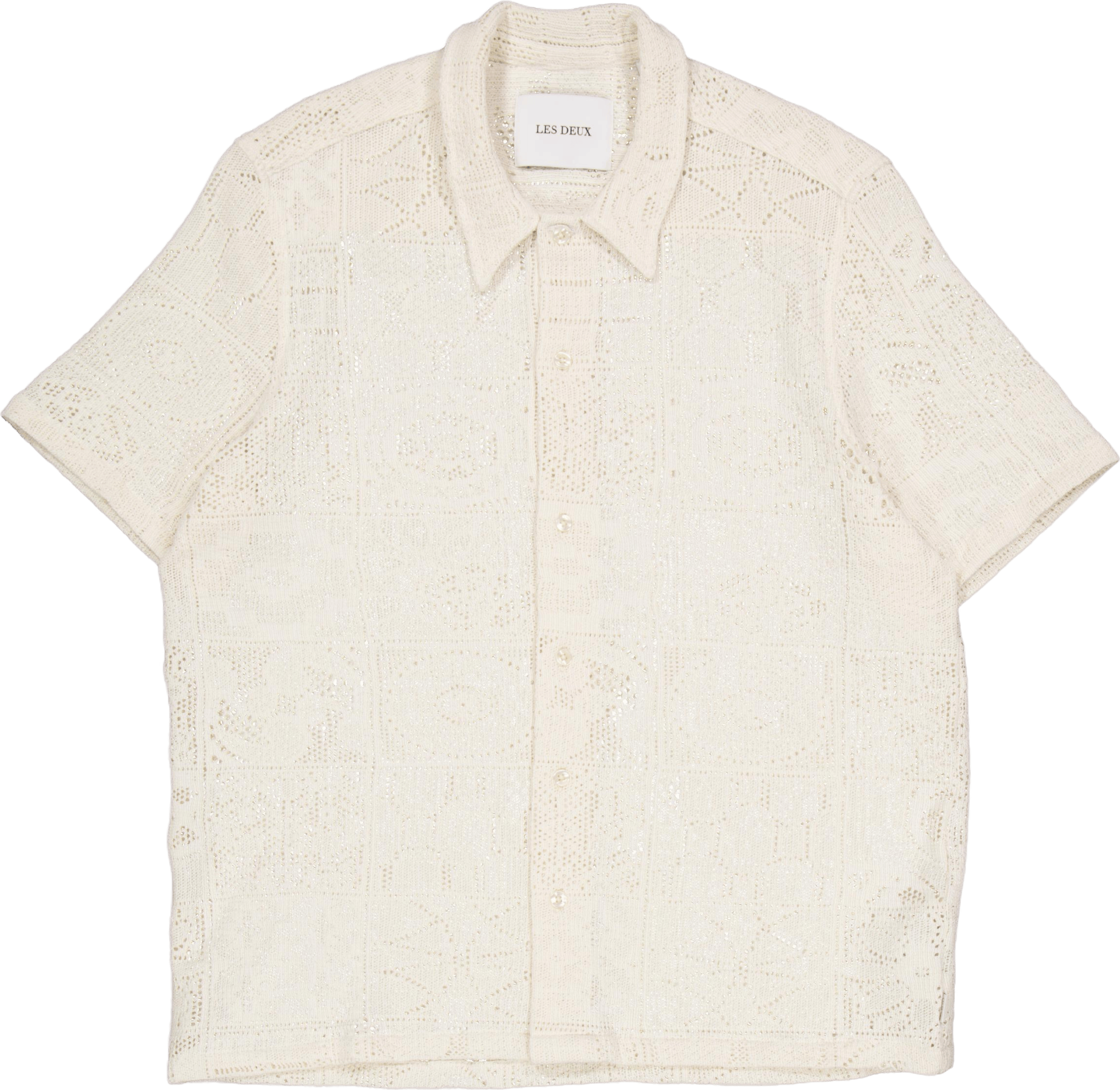 Hector Lace Ss Shirt Ivory