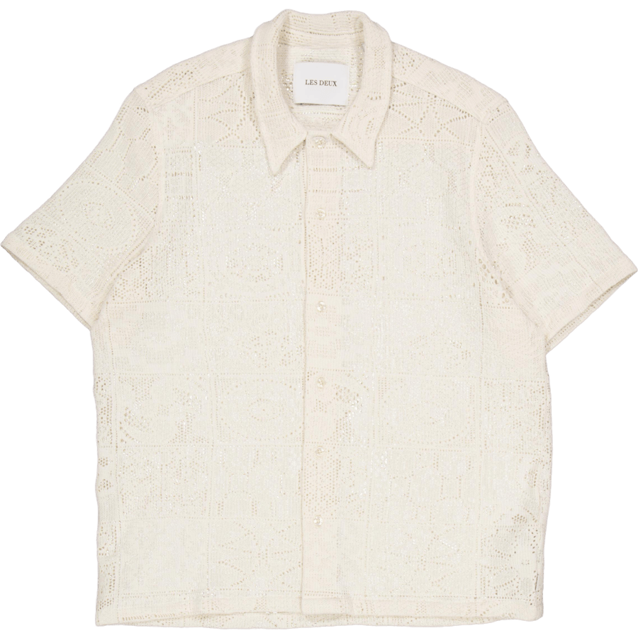 Hector Lace Ss Shirt Ivory