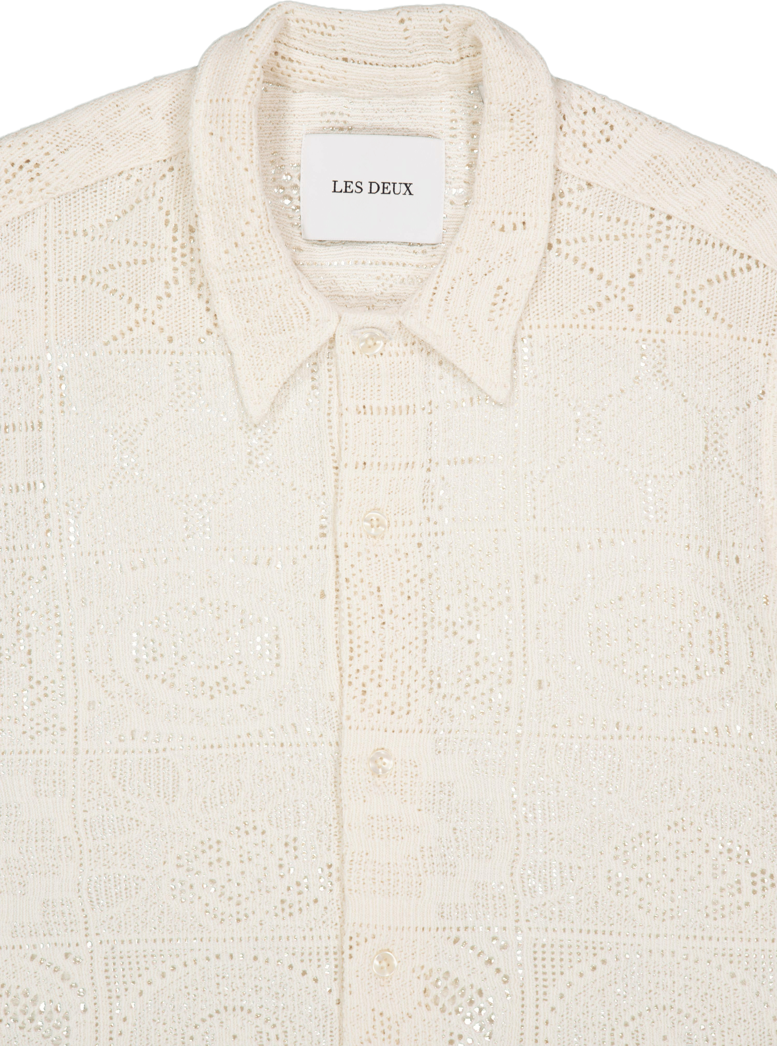 Hector Lace Ss Shirt Ivory - Bild 3
