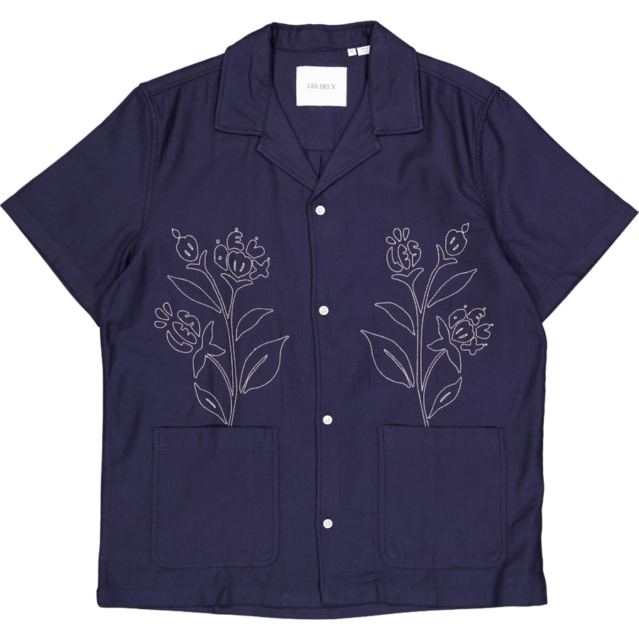 Kingsley Aoe Ss Shirt Dark Navy