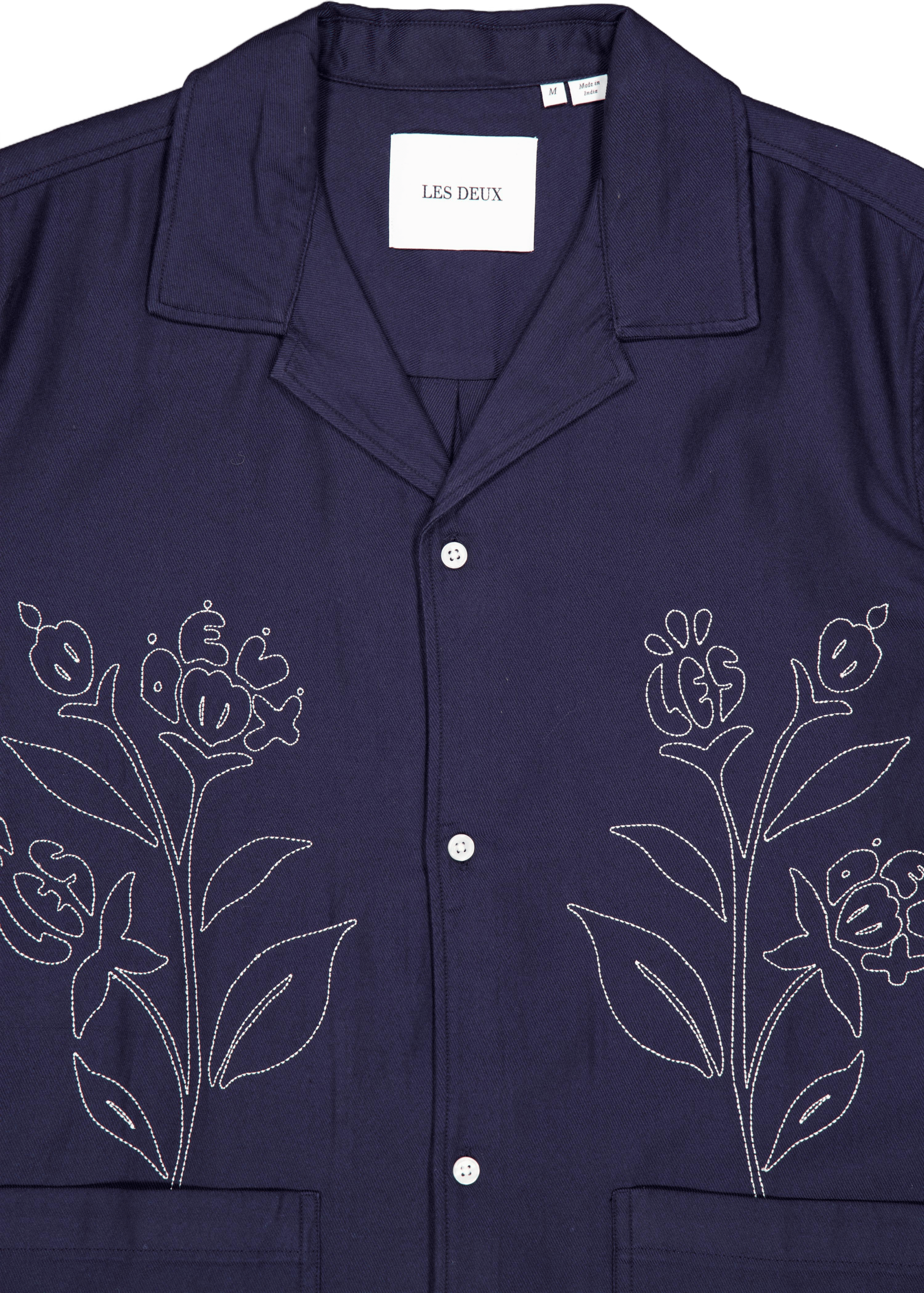 Kingsley Aoe Ss Shirt Dark Navy - Bild 3