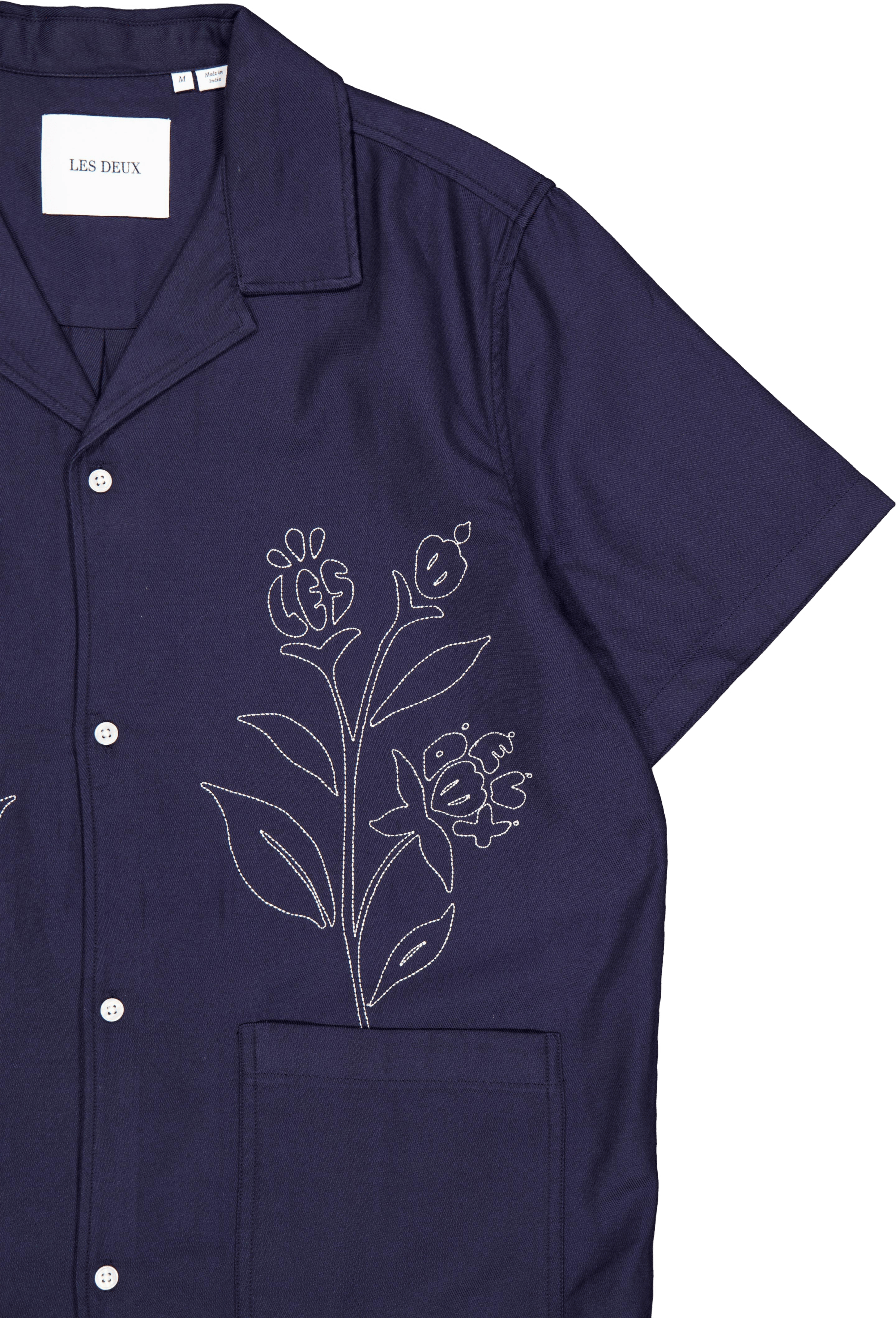 Kingsley Aoe Ss Shirt Dark Navy - Bild 4