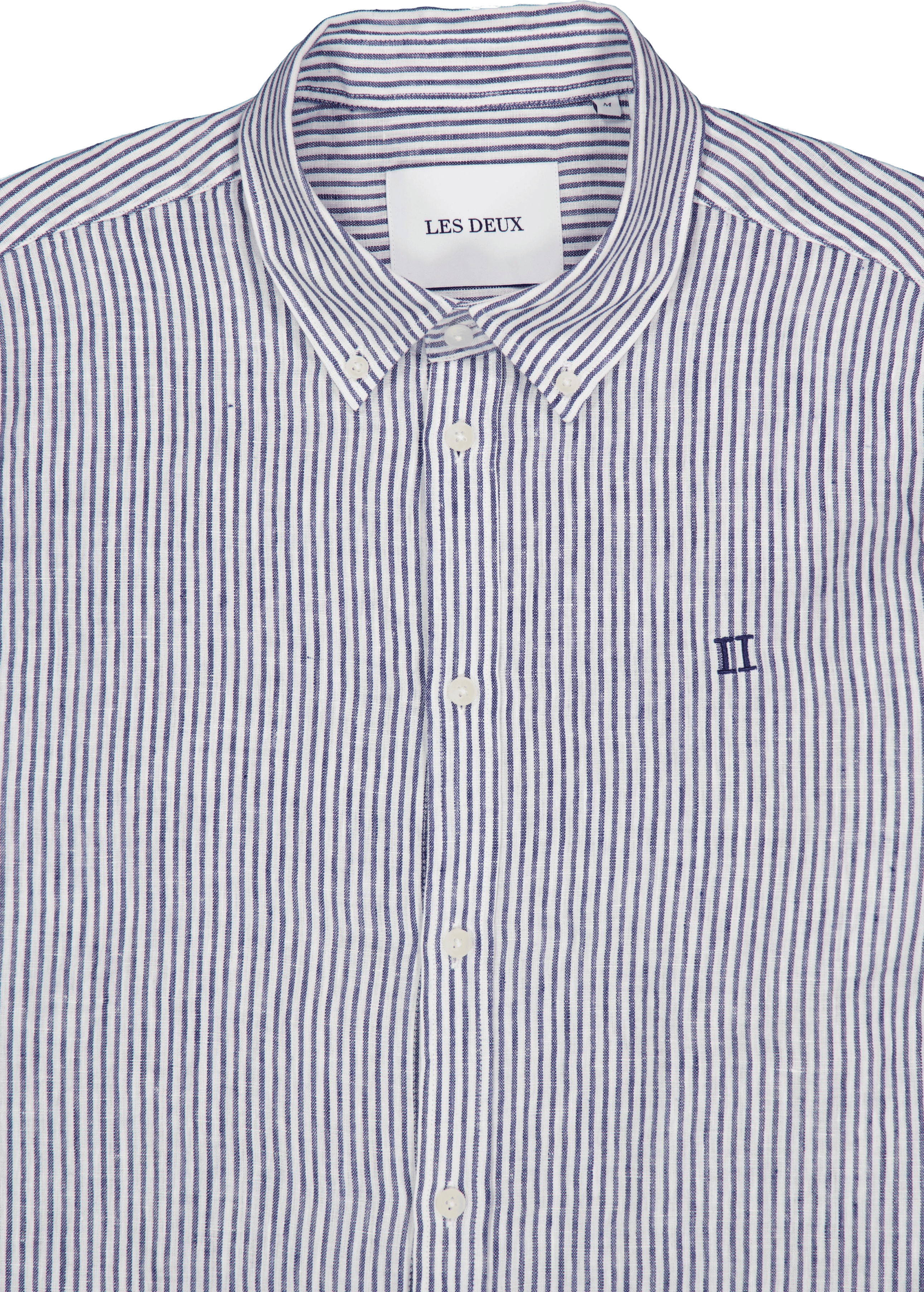 Kristian Linen B.d. Shirt Light Ivory/blueprint - Bild 3