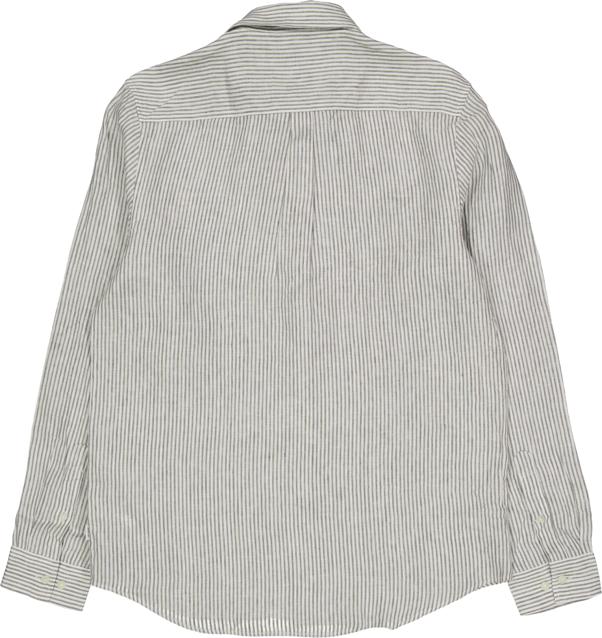Kristian Linen B.d. Shirt Light Ivory/lichen Green - Bild 2
