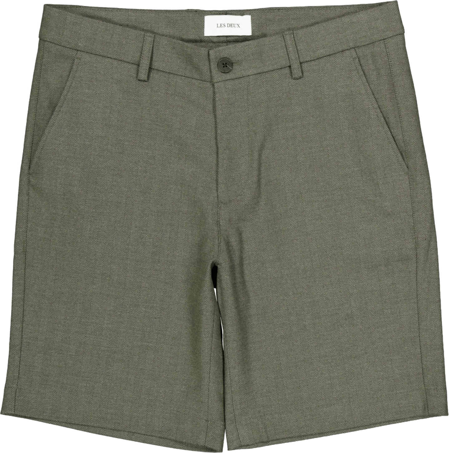 Como Reg Herringbone Shorts Forest Green/chive Green