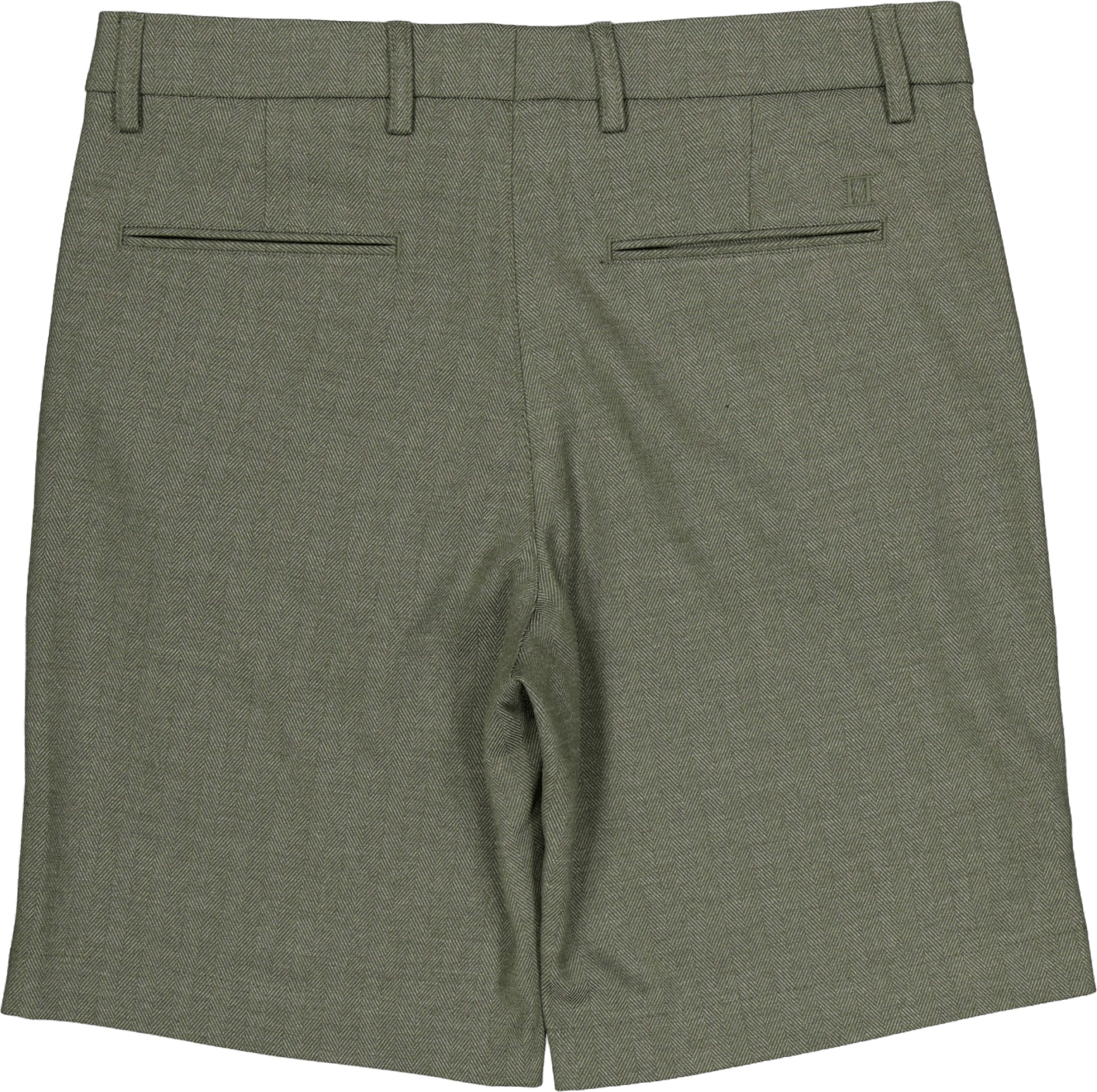 Como Reg Herringbone Shorts Forest Green/chive Green - Bild 2