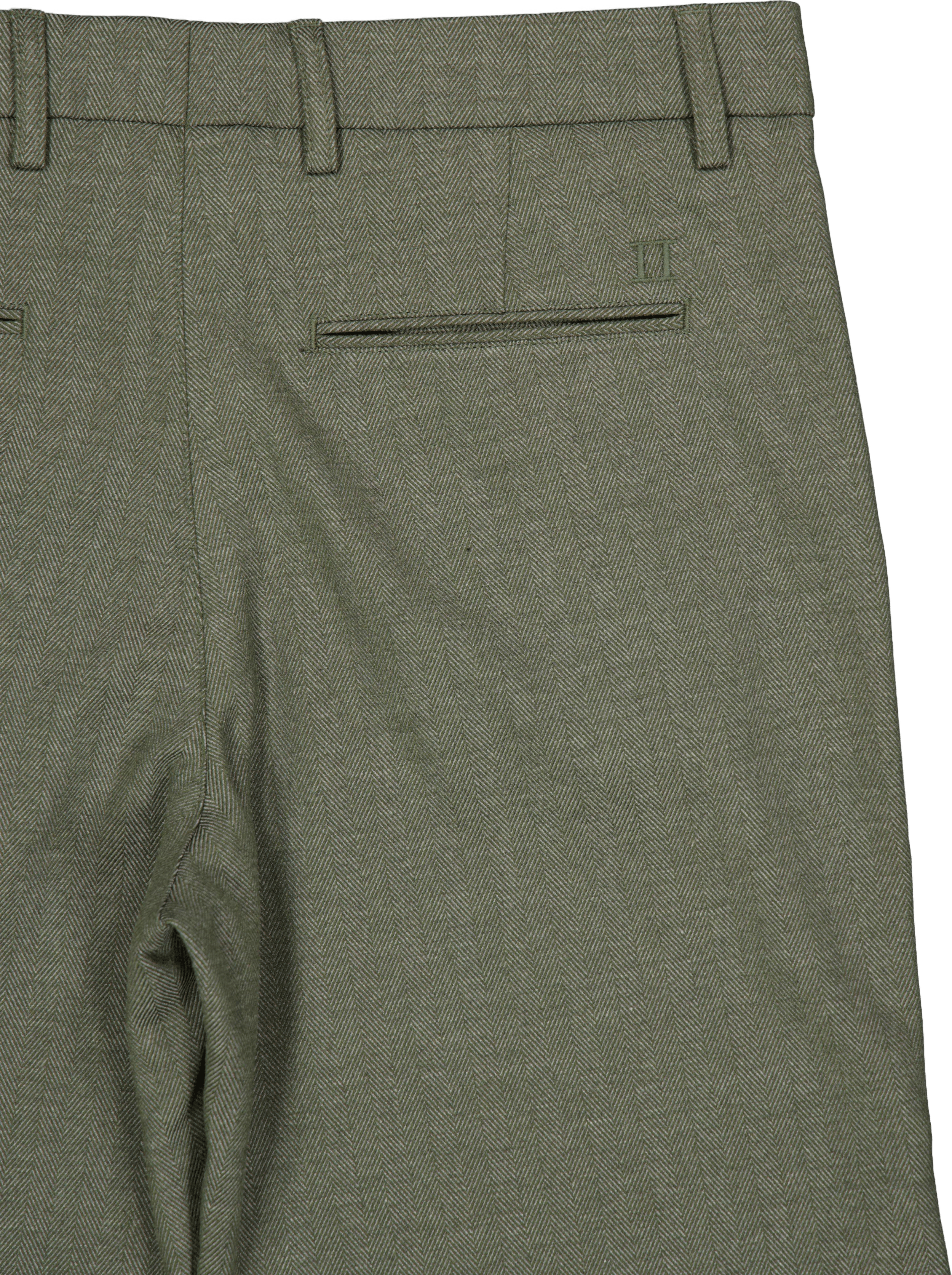 Como Reg Herringbone Shorts Forest Green/chive Green - Bild 4