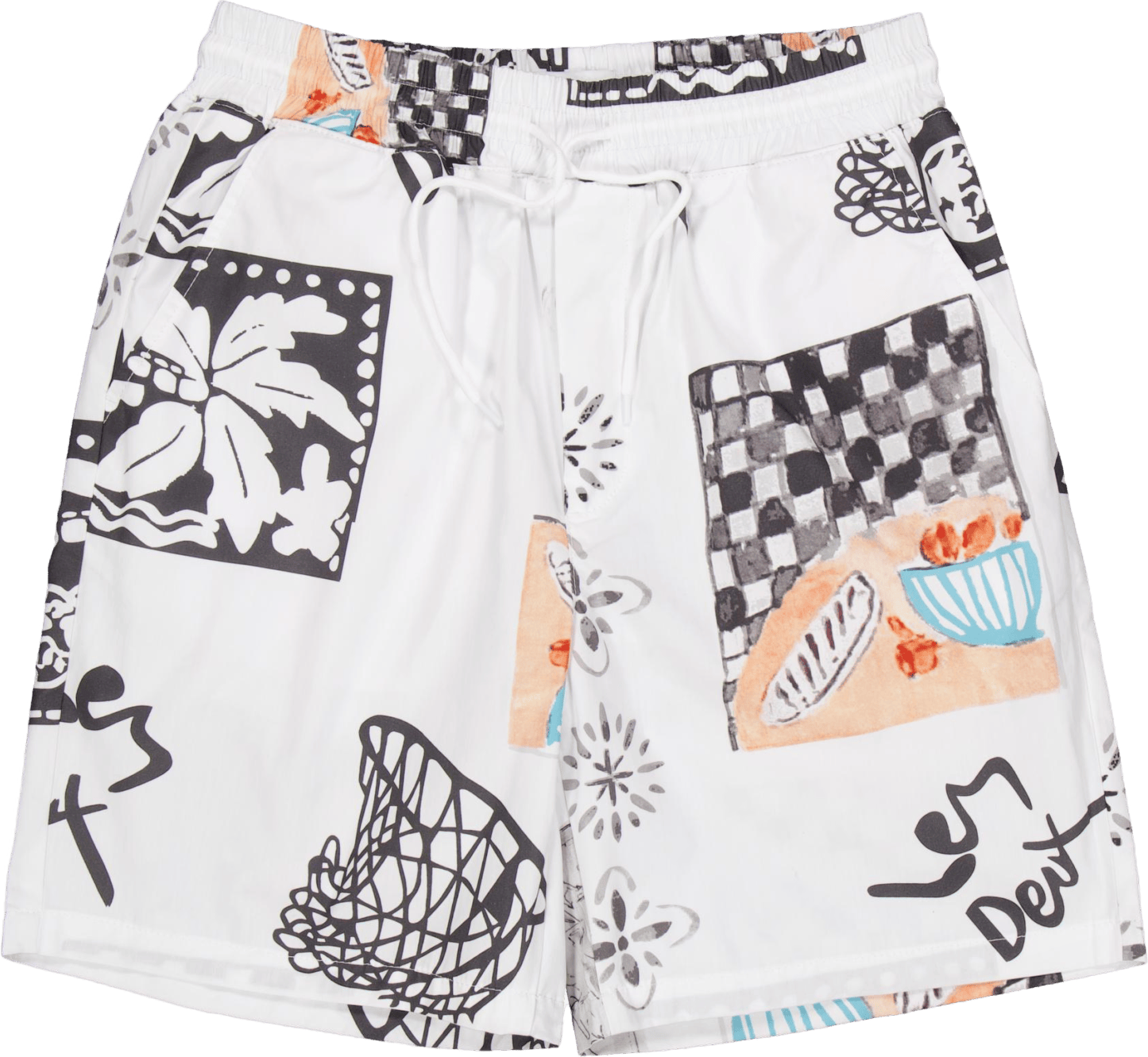 Otto Aop Shorts Light Ivory