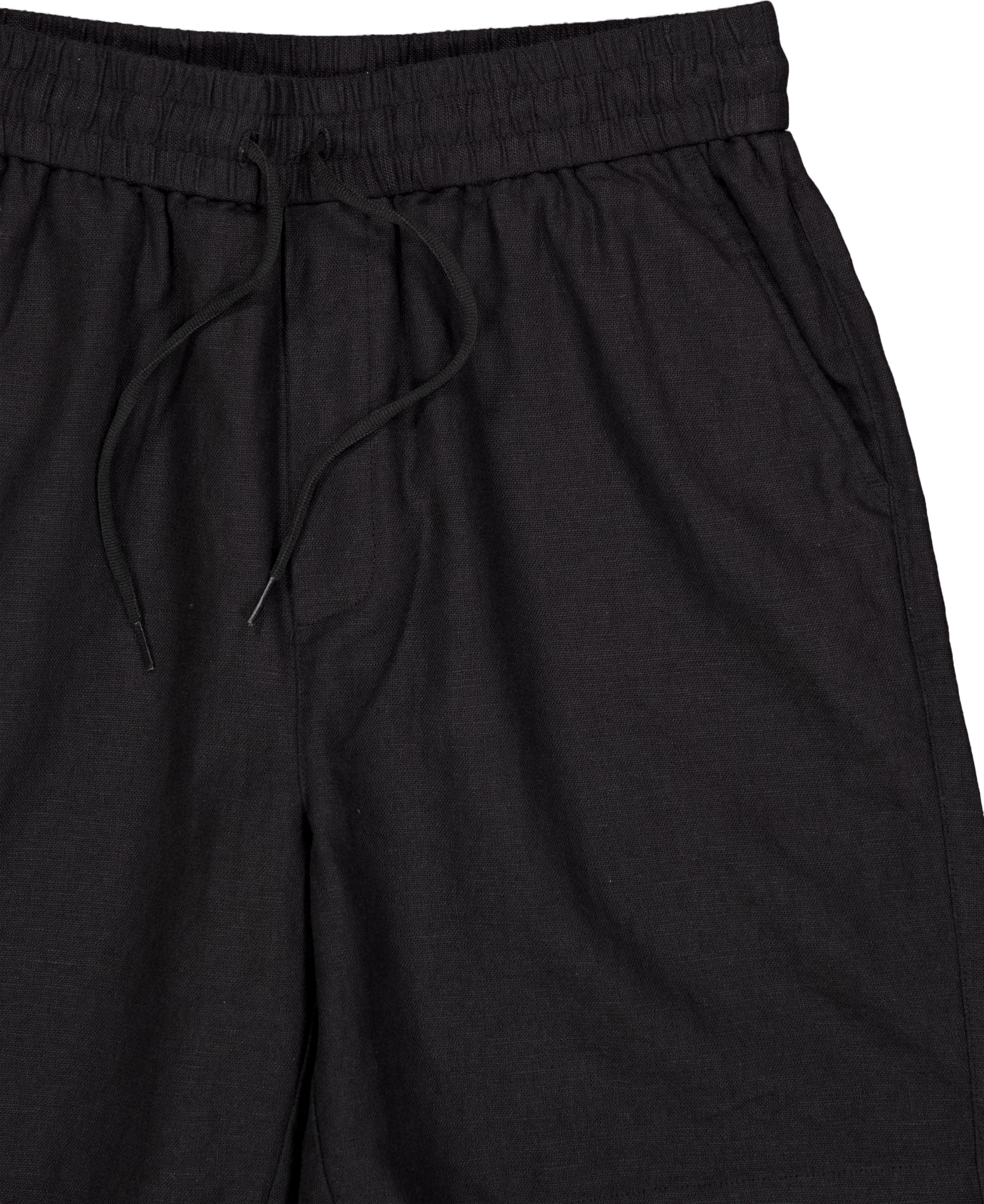 Otto Linen Shorts Black - Bild 3