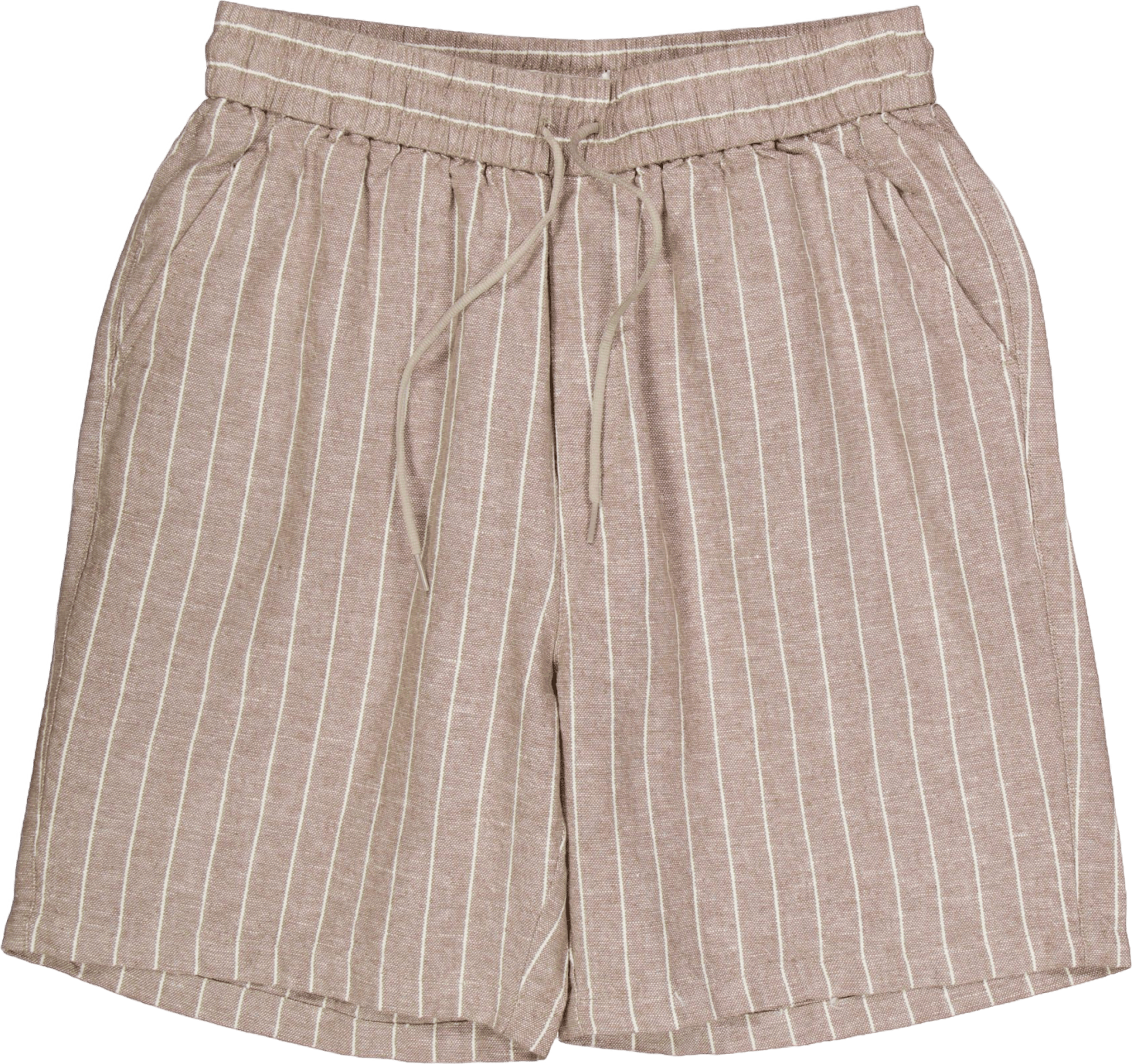 Otto Linen Shorts Walnut/light Ivory