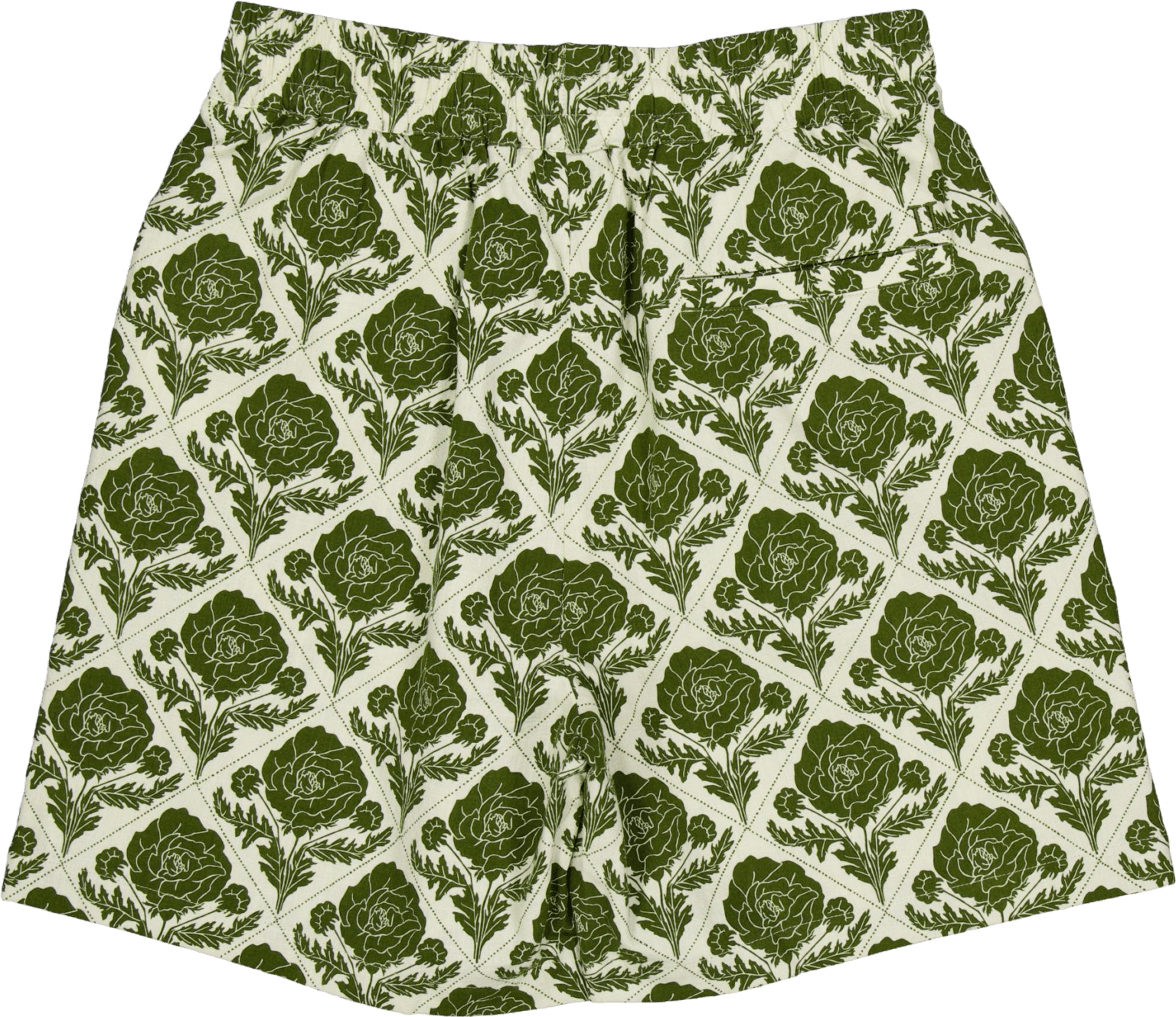 Lesley Flower Tile Aop Shorts Vintage Green/ivory - Bild 2