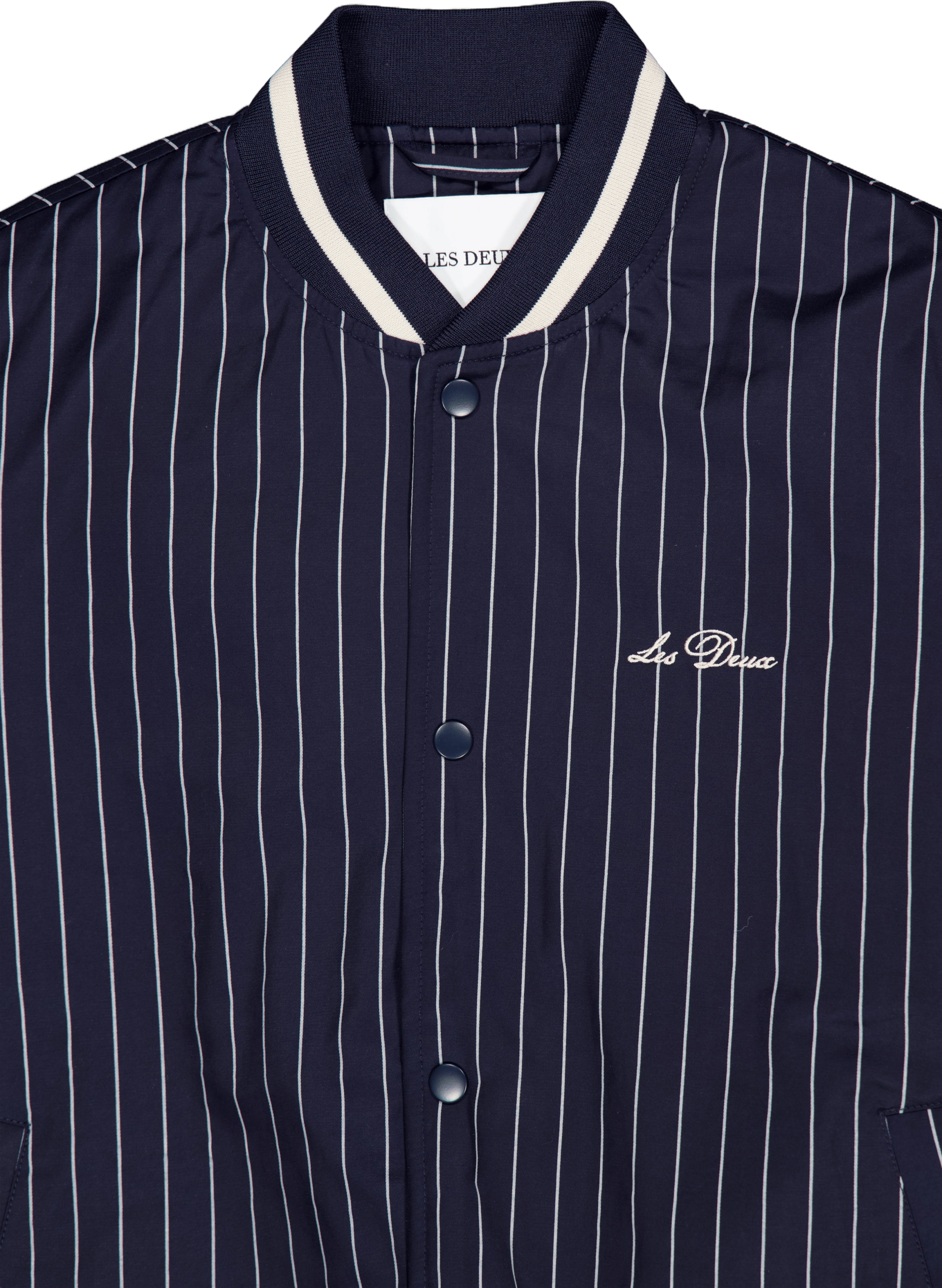 Les Deux Tech Varsity Jacket Dark Navy/ivory - Bild 3