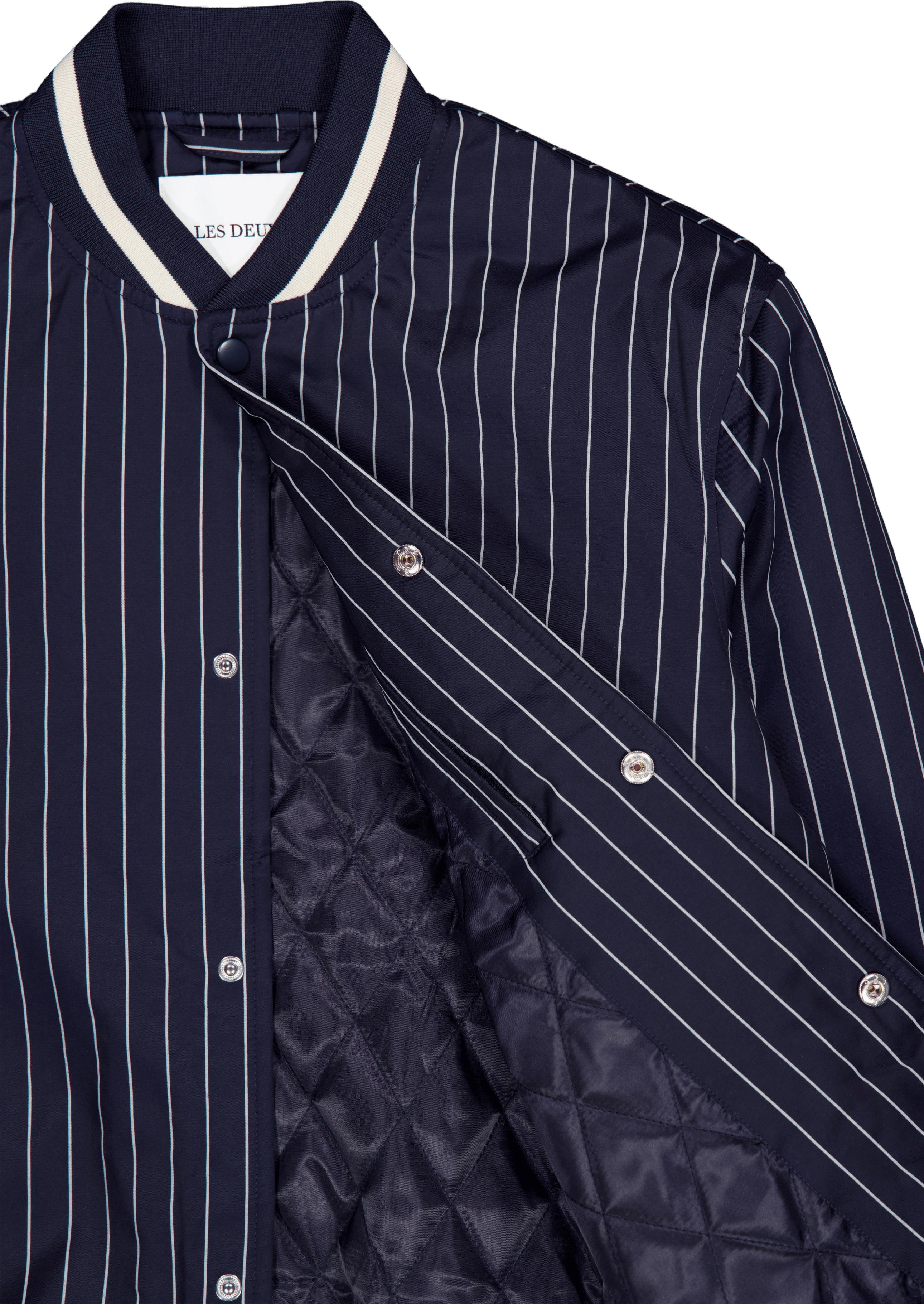 Les Deux Tech Varsity Jacket Dark Navy/ivory - Bild 4