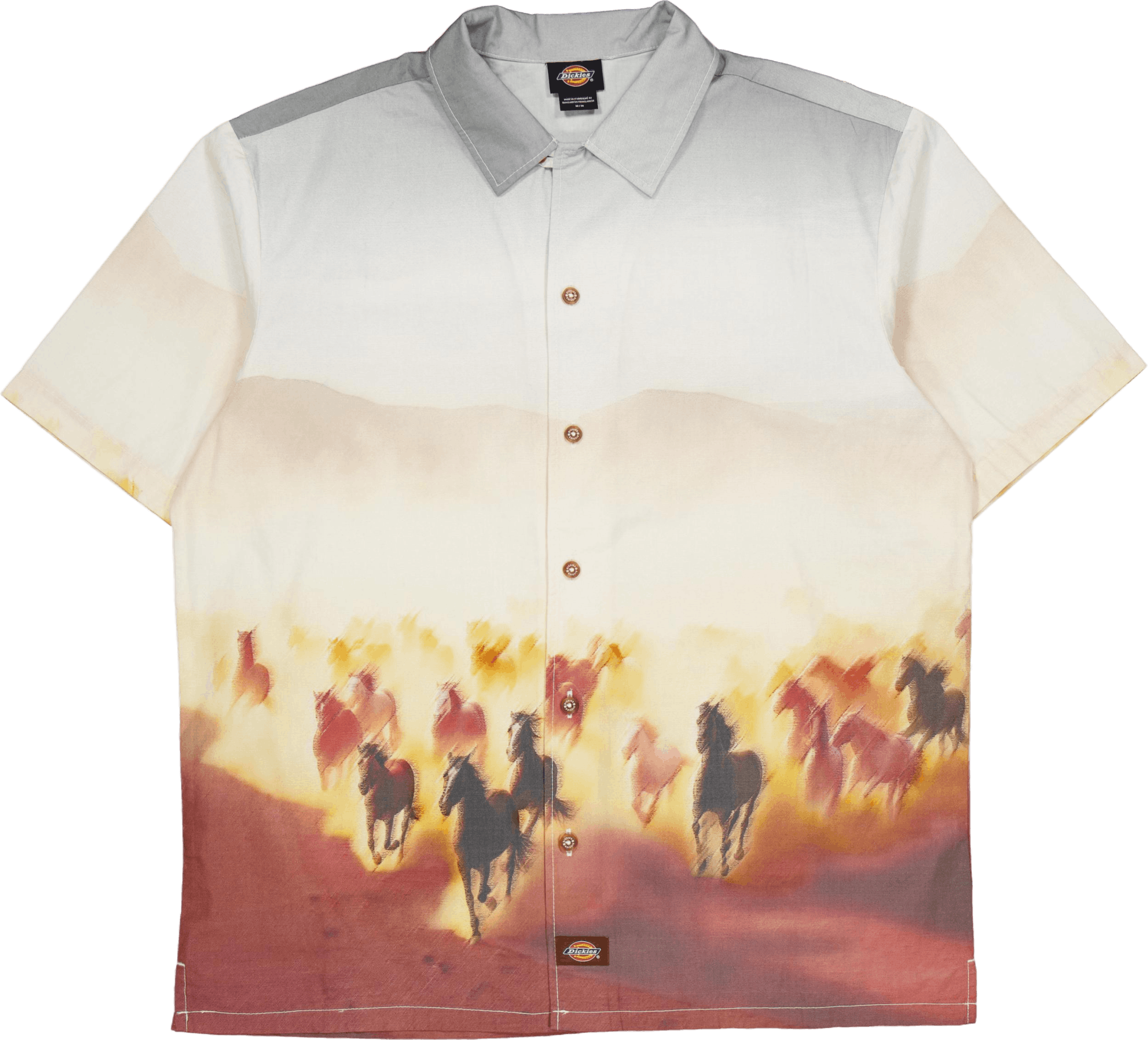 Running Wild Shirt Ss Oak Buff Oak Buff, Male, Kläder, Tops, Vit, M