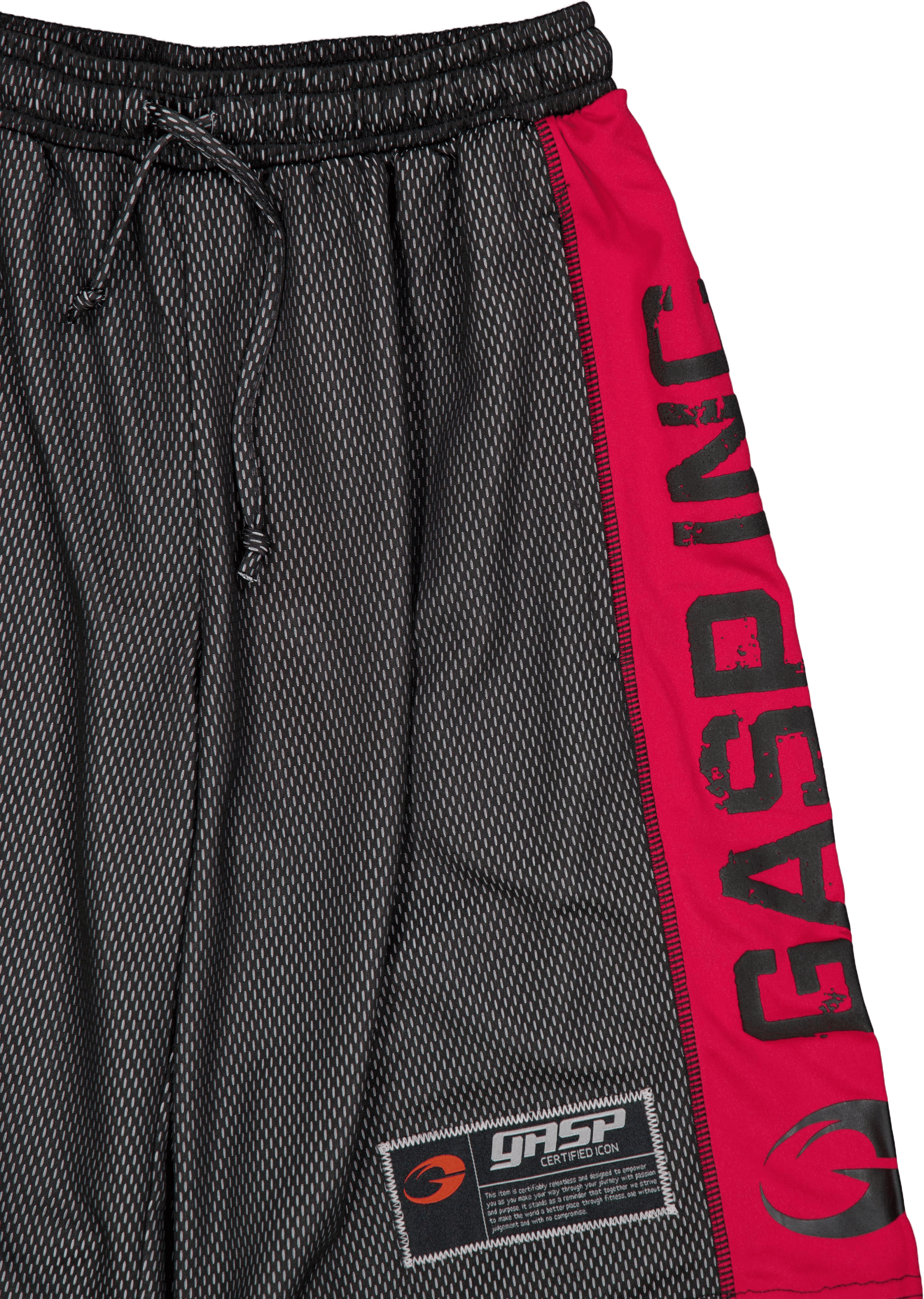 No1 mesh shorts Black/Red - Bild 3