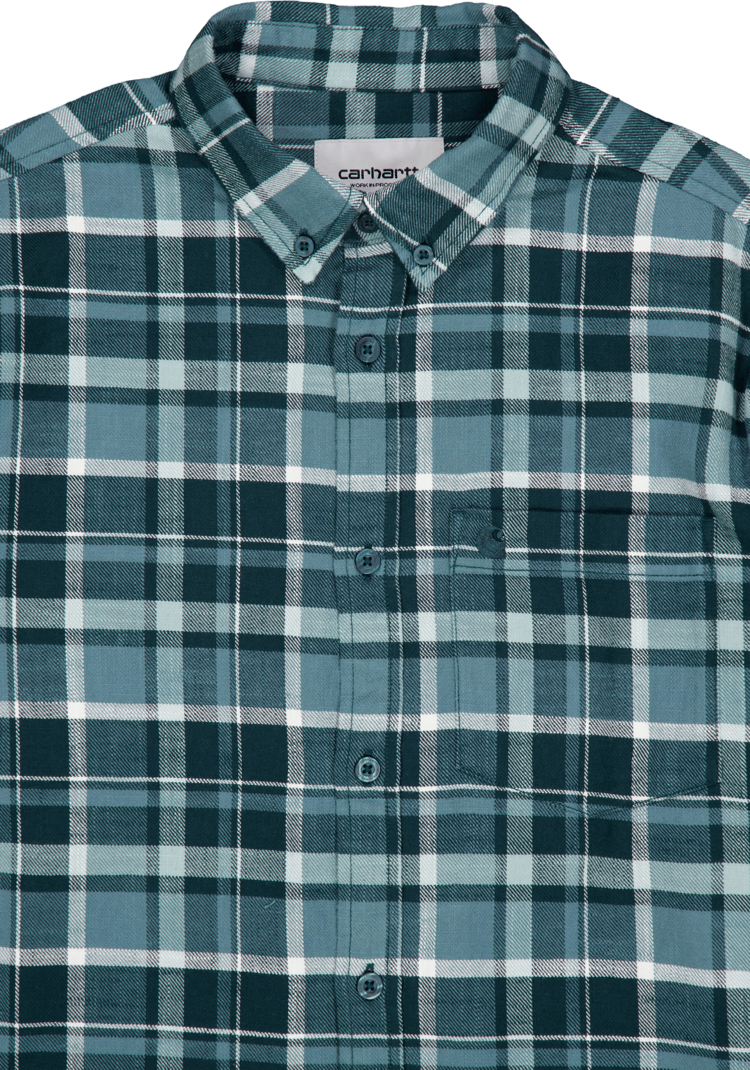 L/s Fendrick Shirt Fendrick Check, Deep Lagoon - Bild 3