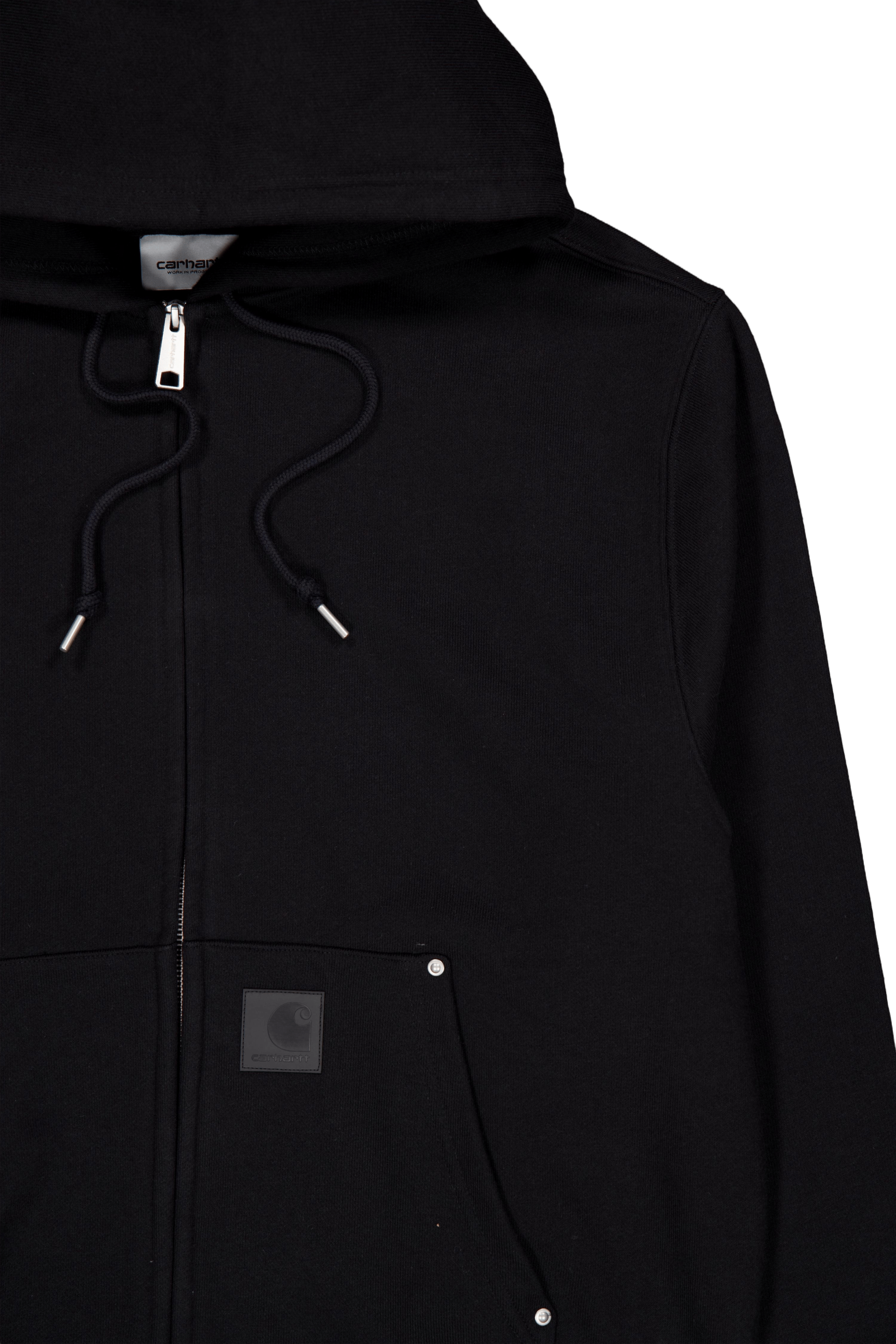 Hooded Eldon Sweat Jacket Black - Bild 3