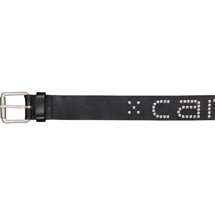Script Studs Belt Black / Silver