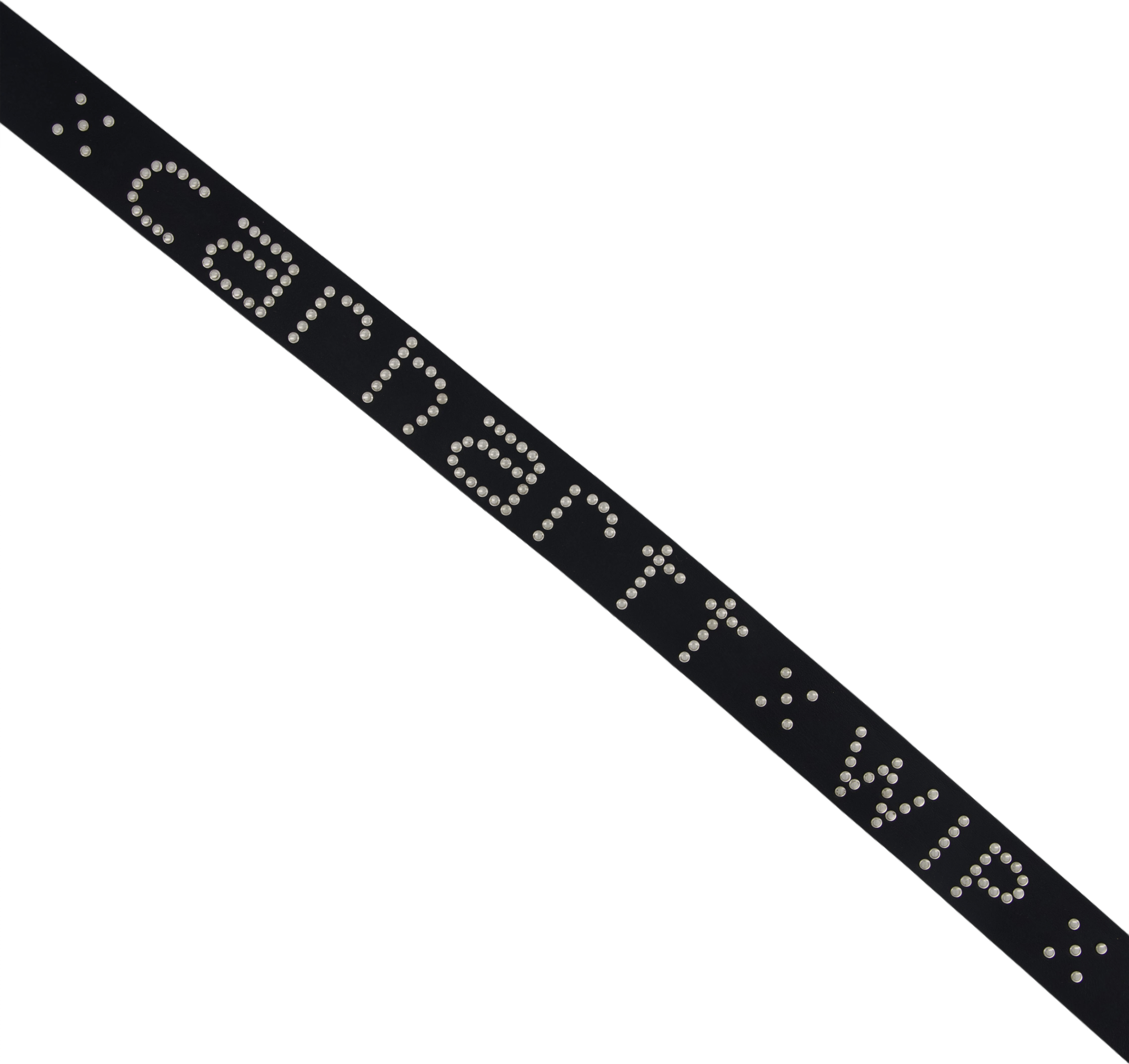 Script Studs Belt Black / Silver - Bild 3