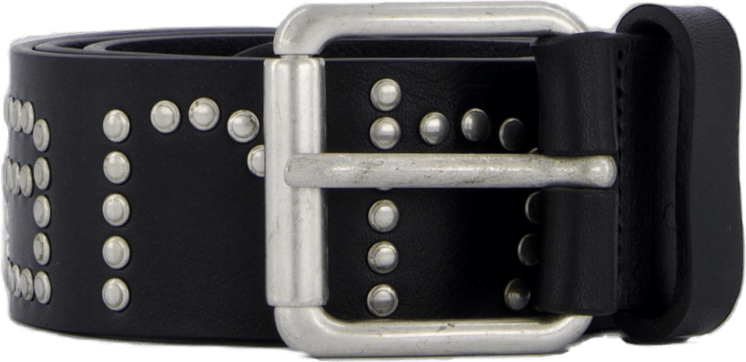 Script Studs Belt Black / Silver - Bild 4