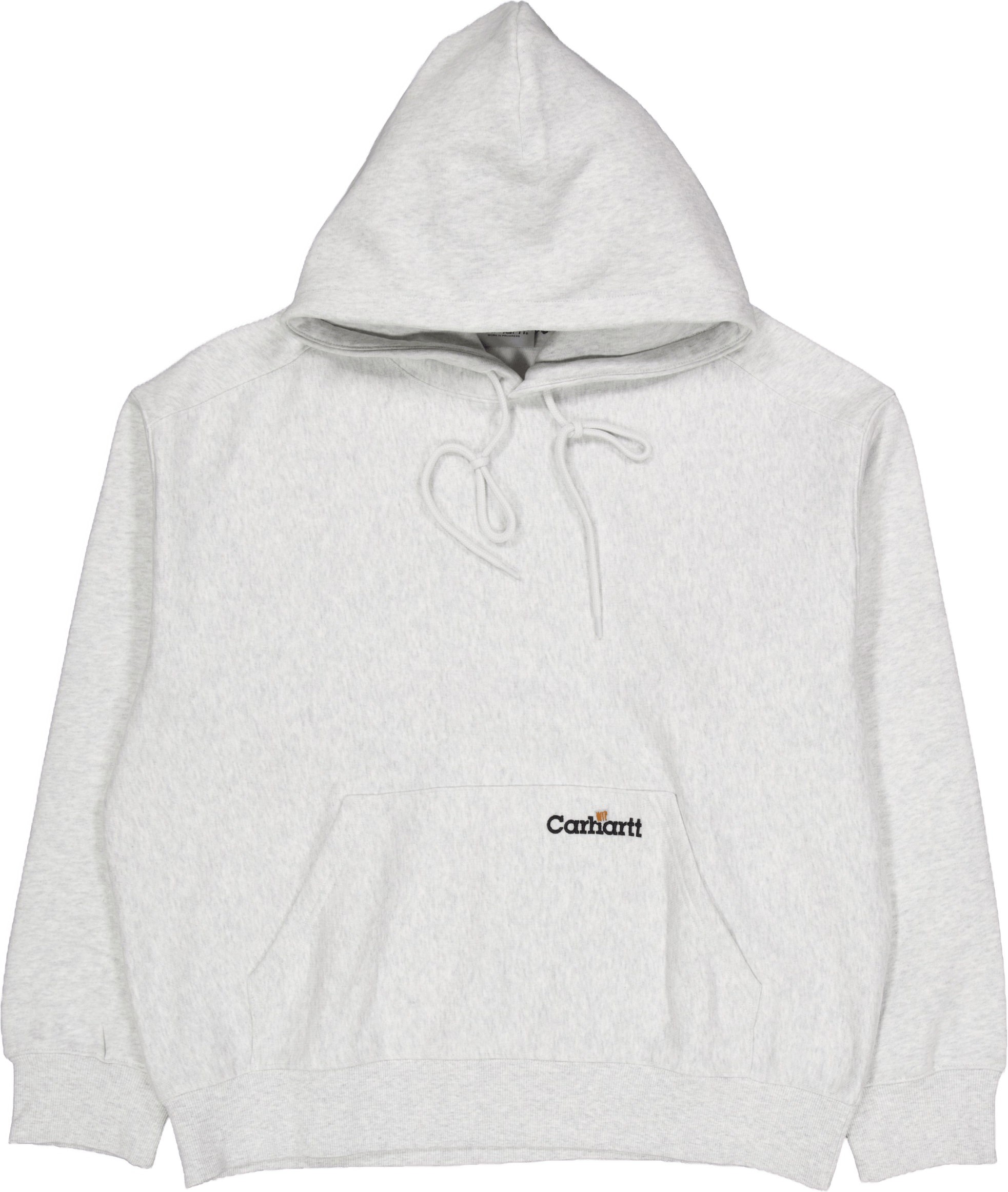 Hooded Label Script Sweat Ash Heather