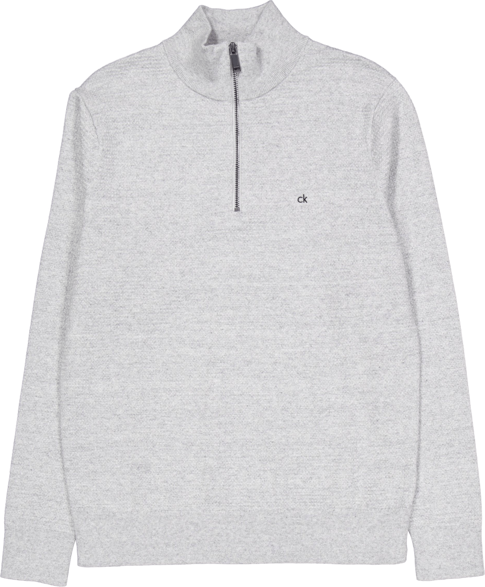 Waffle Texture Q-zip Grey